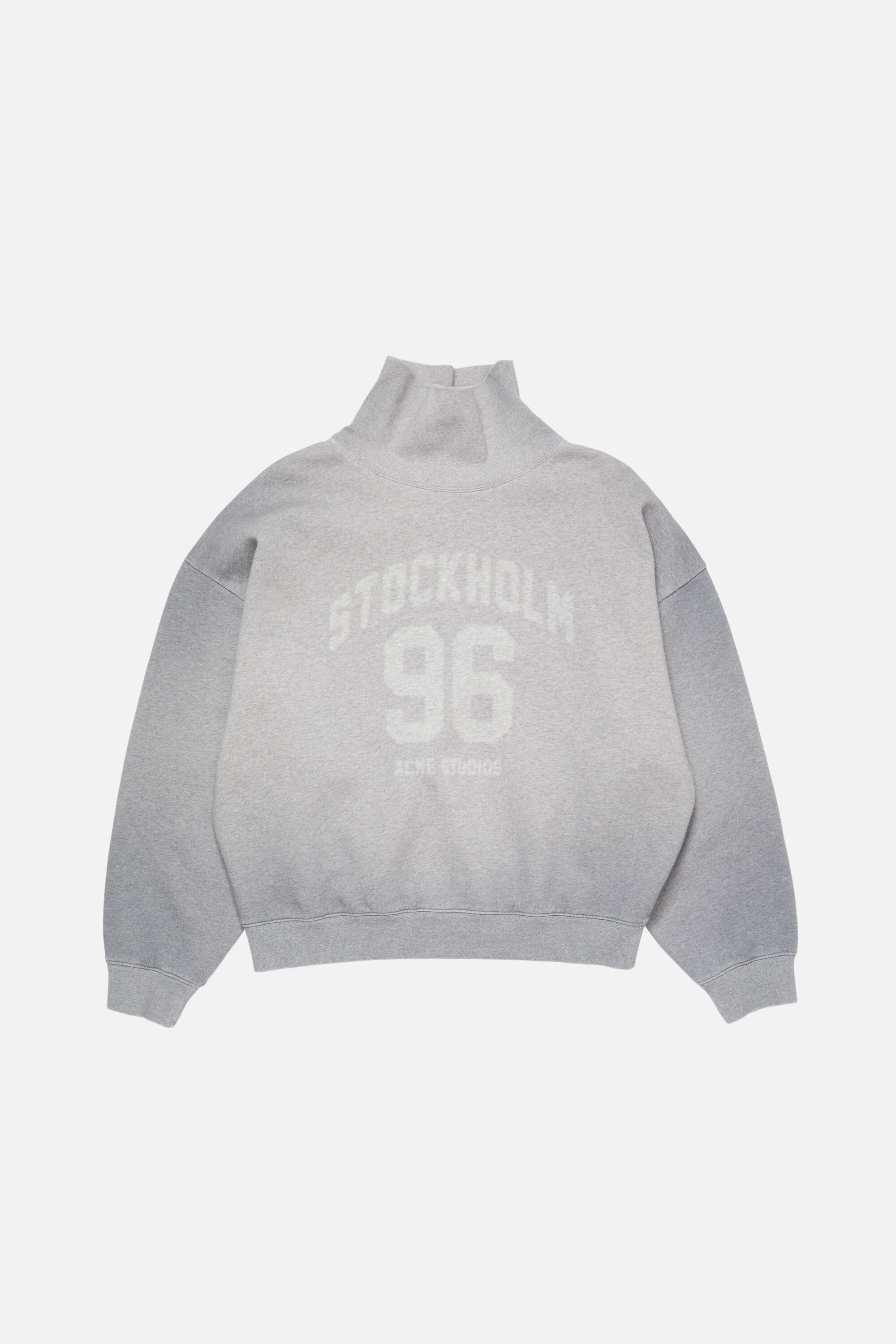 High-Neck Sweater - Grey Melange - 6