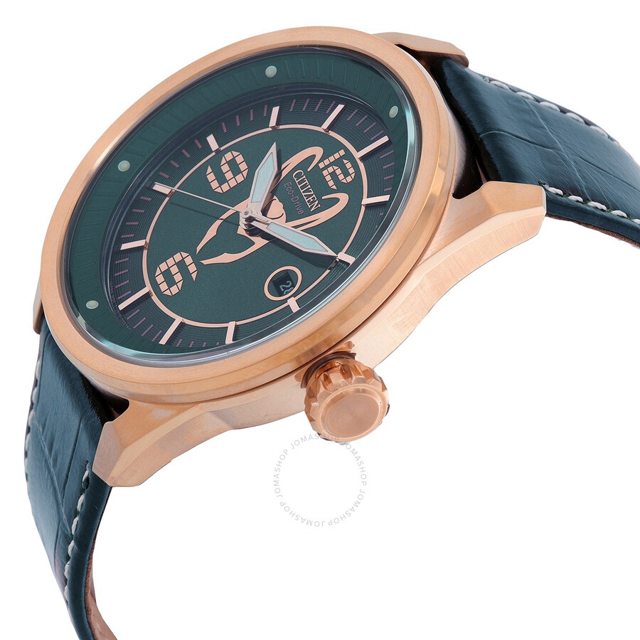 Citizen - Citizen Loki Marvel Green Dial Men's Watch AW1363-06W - 2