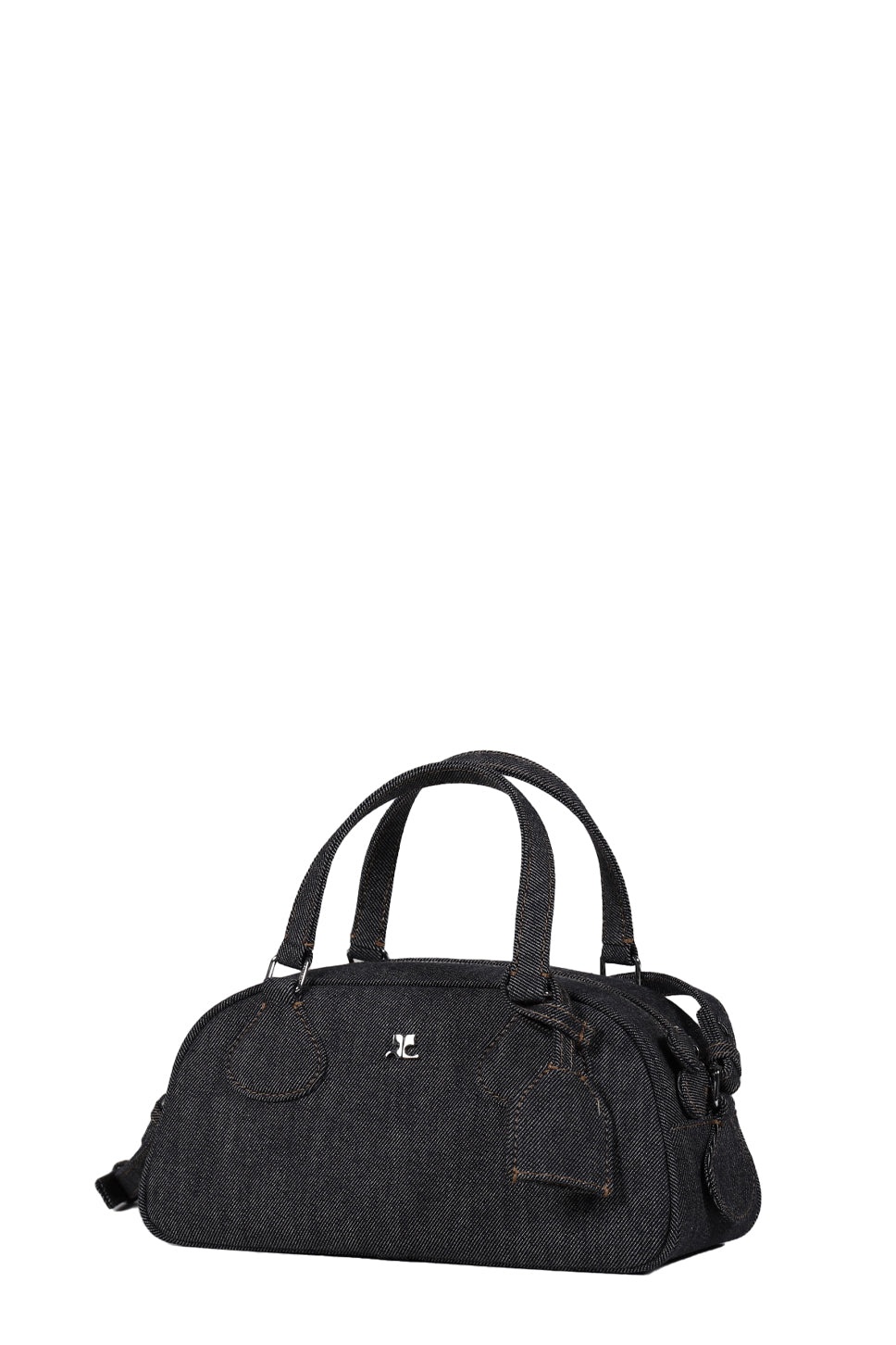 FRIDAY DENIM BOWLING BAGUETTE BAG / GRY - 4