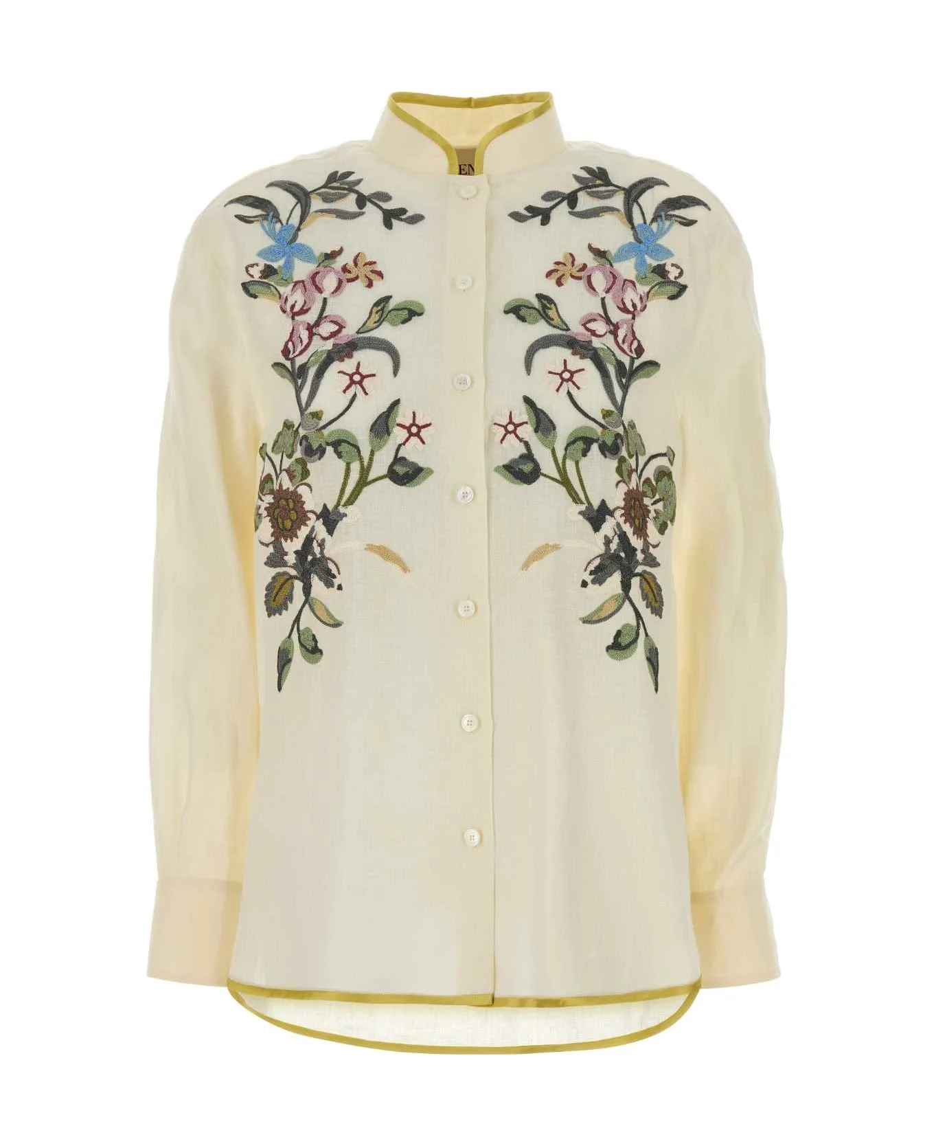 Ivory Linen Shirt - 1