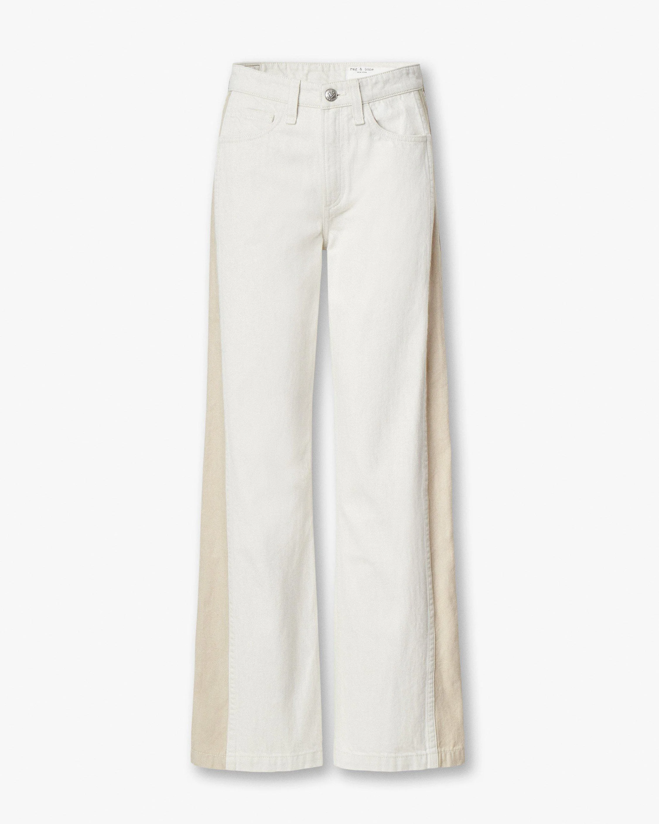 Logan Spliced Wide-Leg Jeans
Lightweight Rigid in Two-Tone Stone - 1