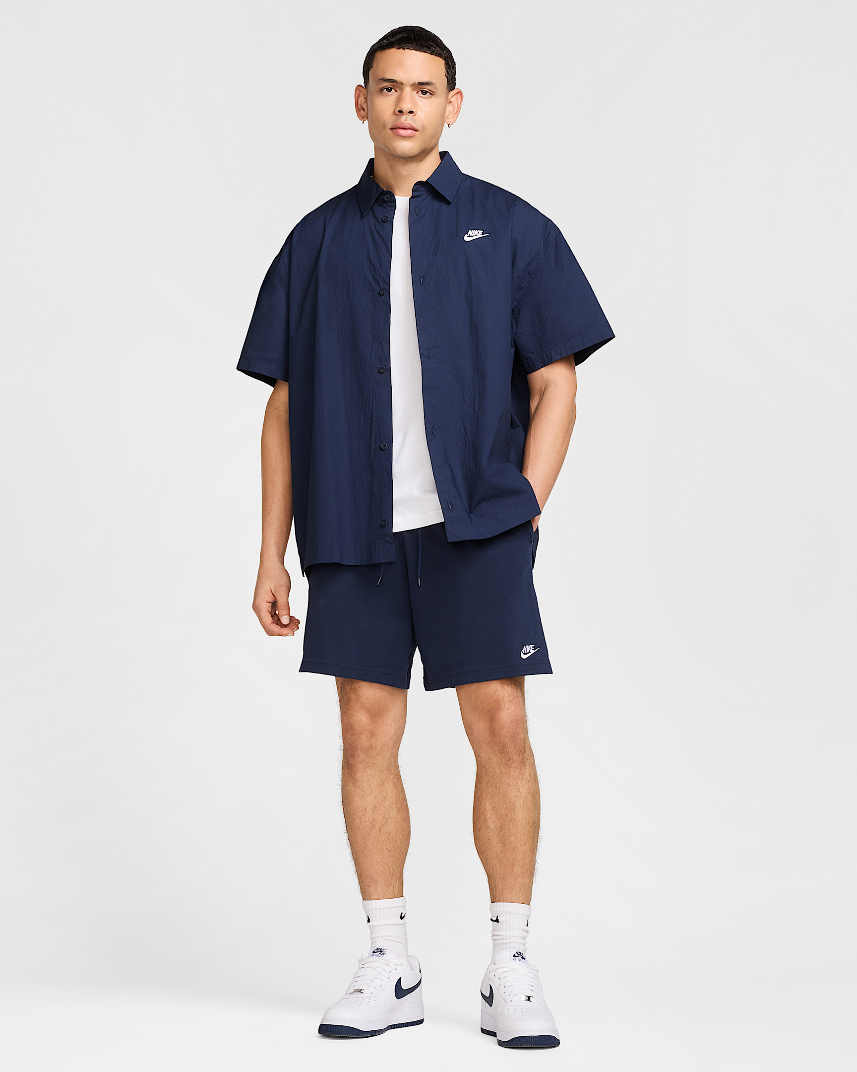 Nike Club Men's Short-Sleeve Button-Down Shirt - 6