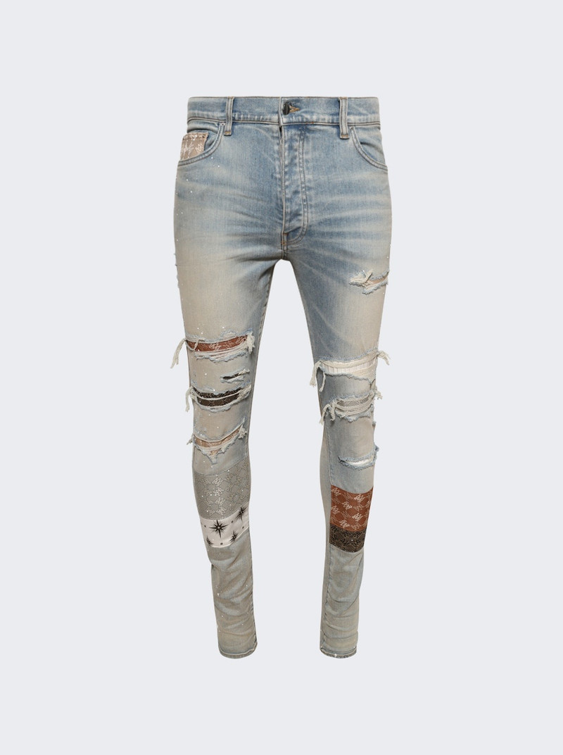 Quad Artpatch Skinny Jean Antique Indigo 1