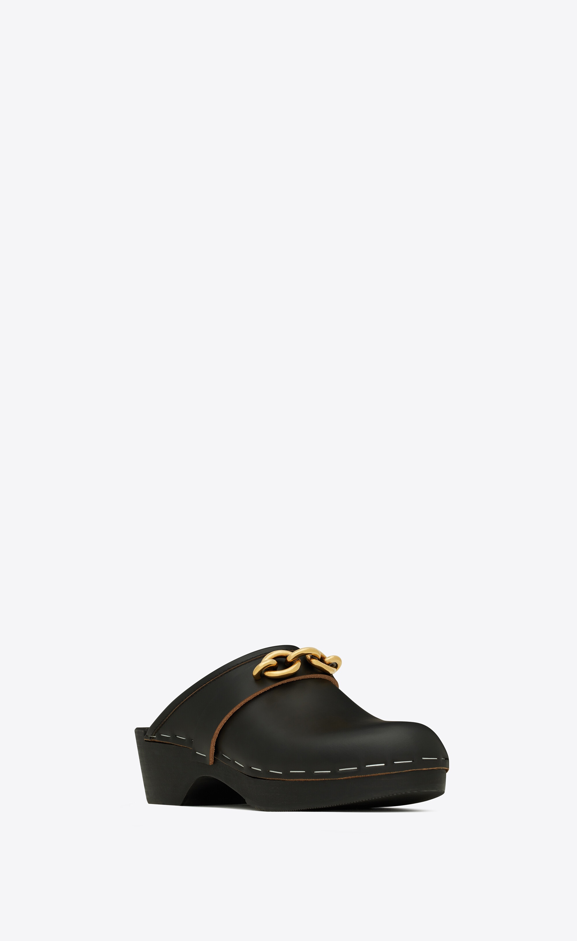 le maillon clogs in smooth leather - 3