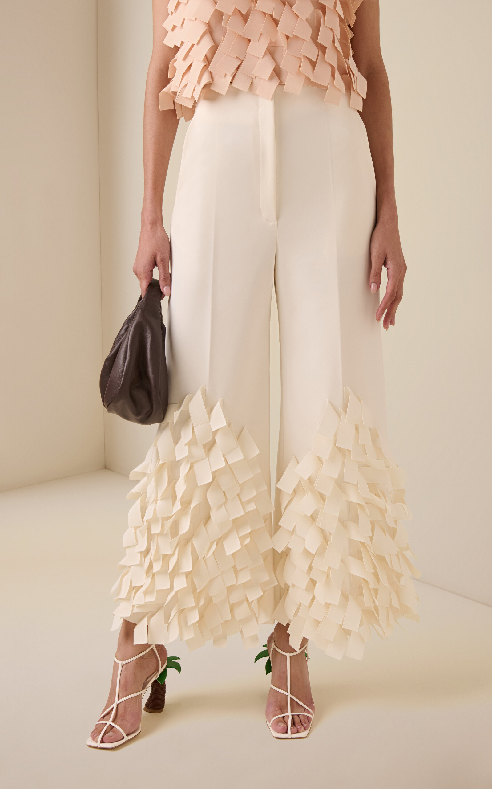 Culottes With Rectangle Detail ivory - 3