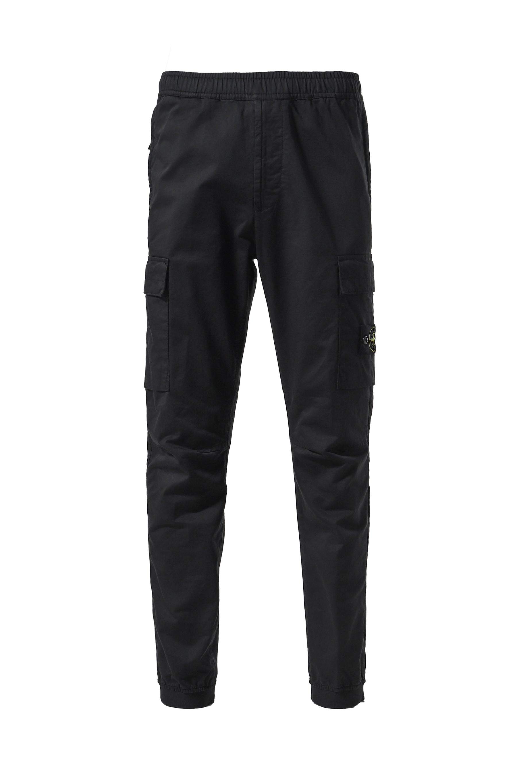 STRETCH COTTON CARGO PANTS / BLK - 4