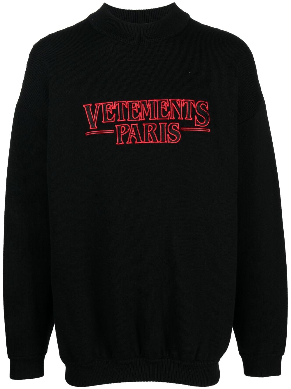 logo-embroidered jumper - 1