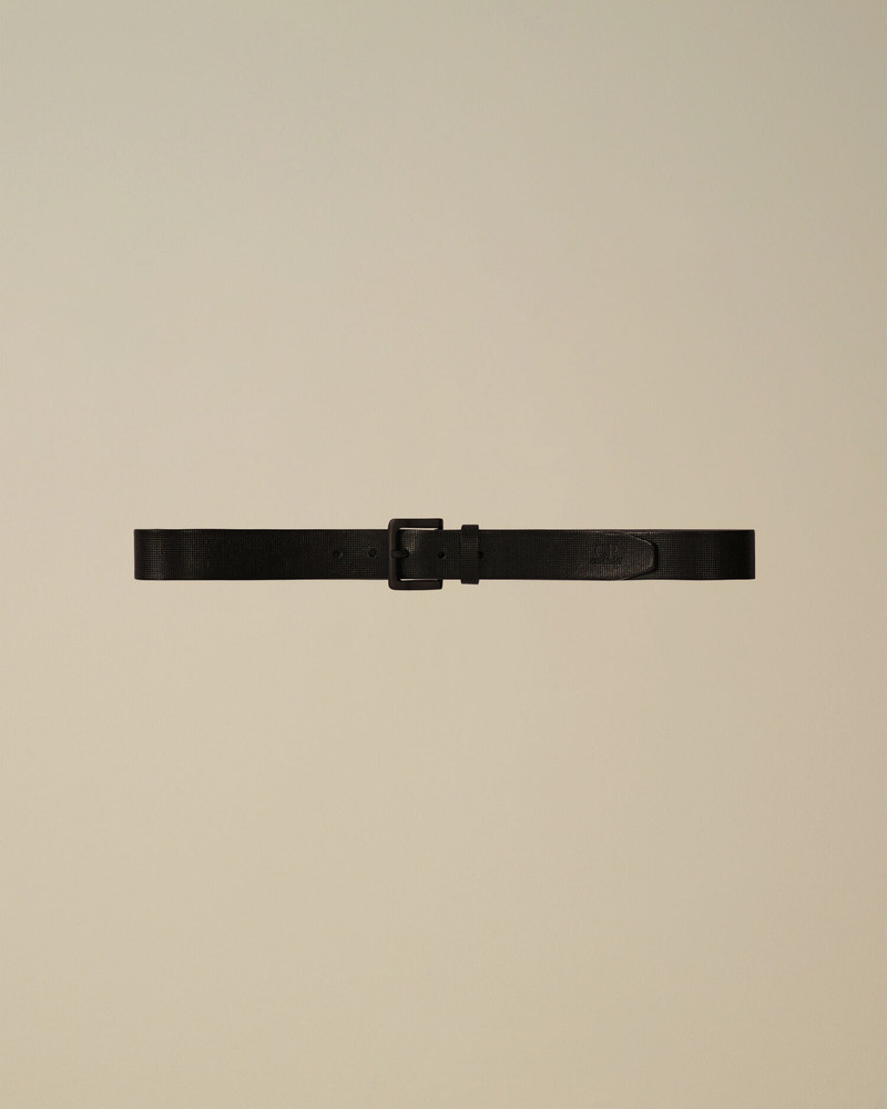 Leather Printed Logo Belt 1