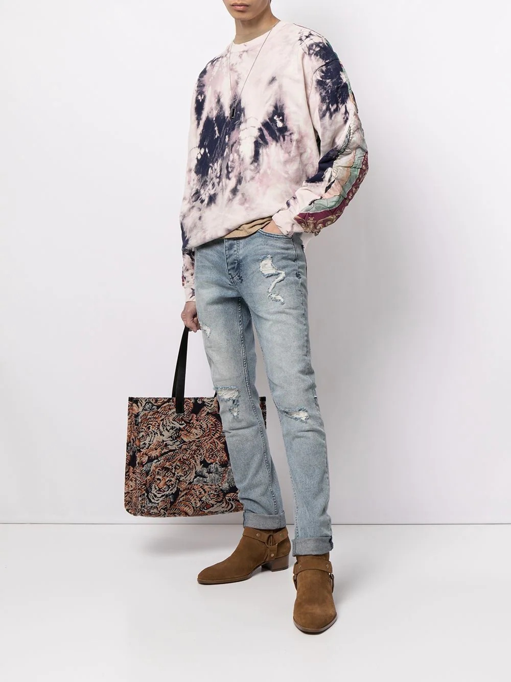 tie dye-print sweatshirt - 2