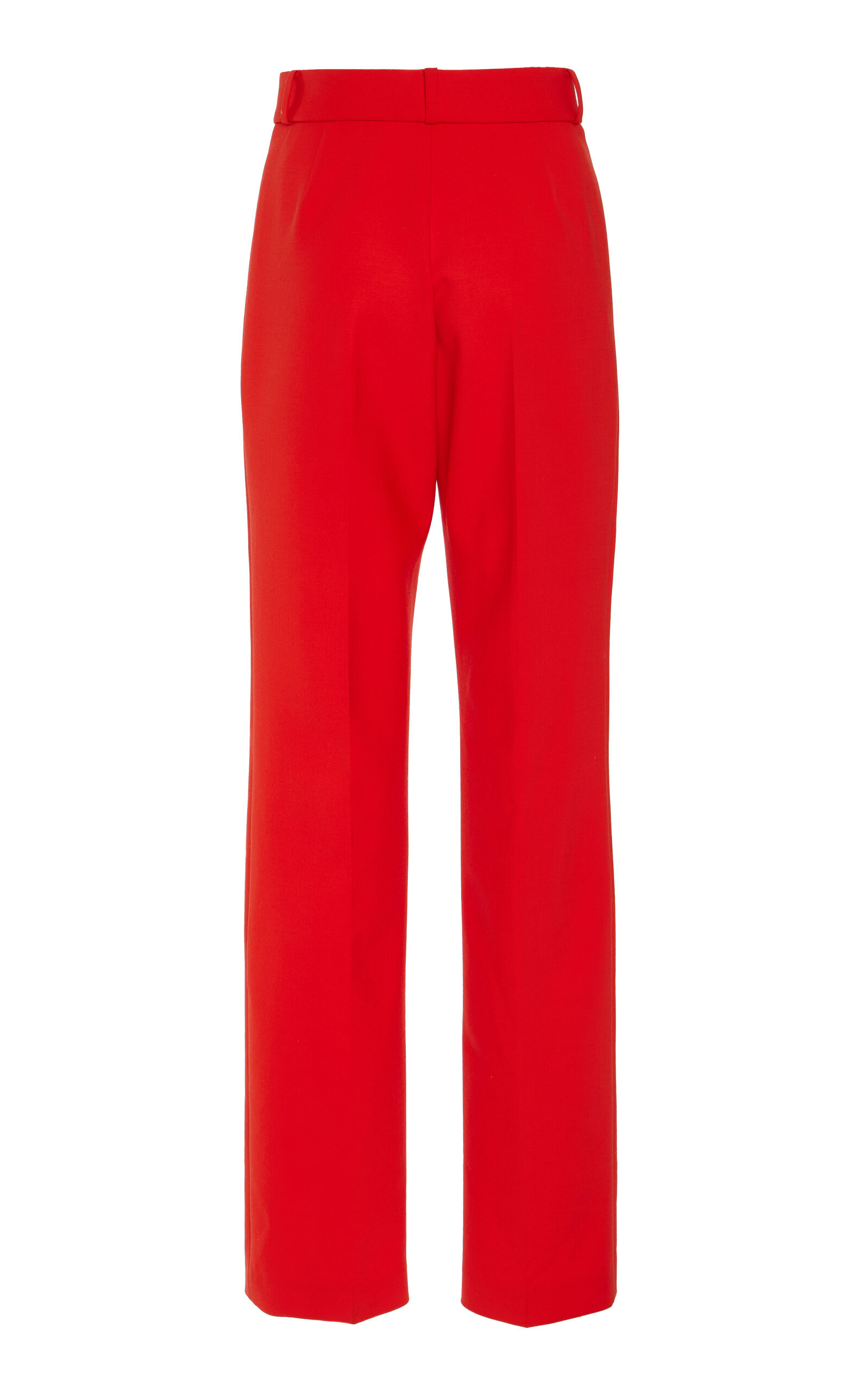 Stretch-Wool Straight-Leg Pants red - 7