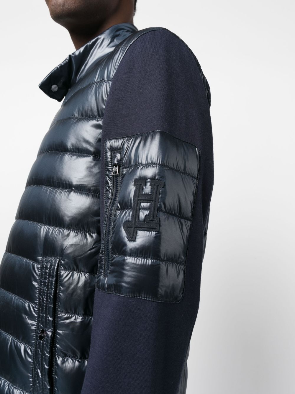 padded-panel zipped jacket - 5