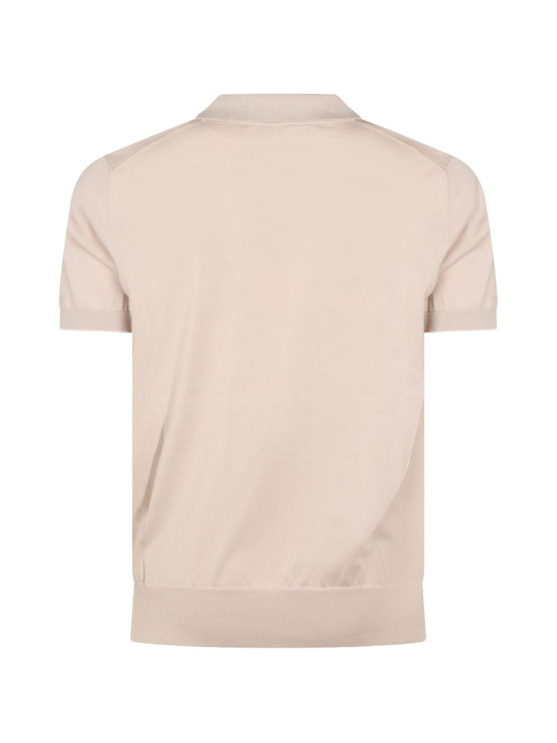 Brunello Cucinelli collared short-sleeve T-shirt outlook
