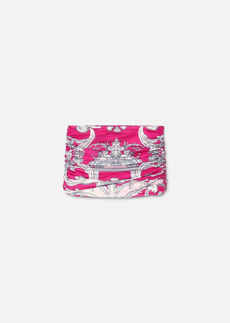 Silver Baroque Mini Skirt 1
