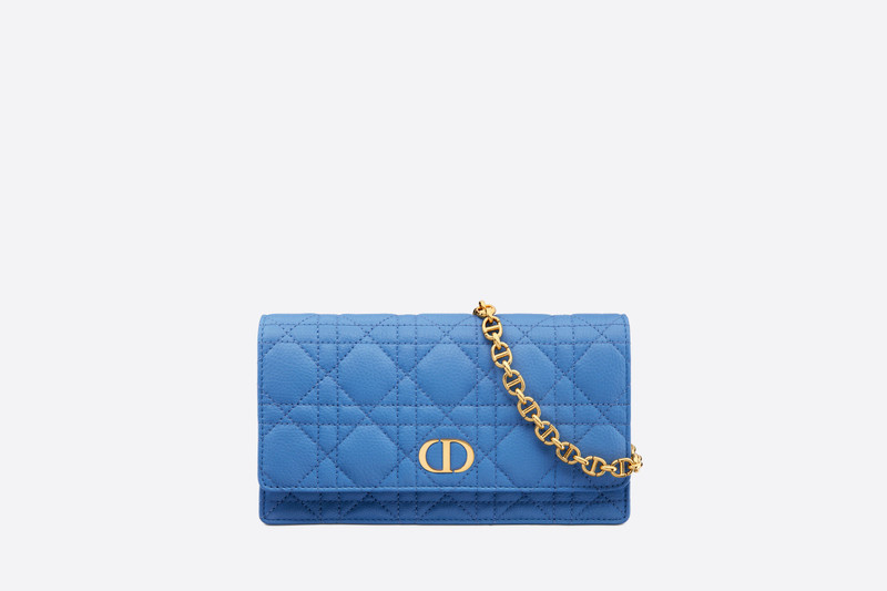 Dior Caro Belt Pouch with Chain 1