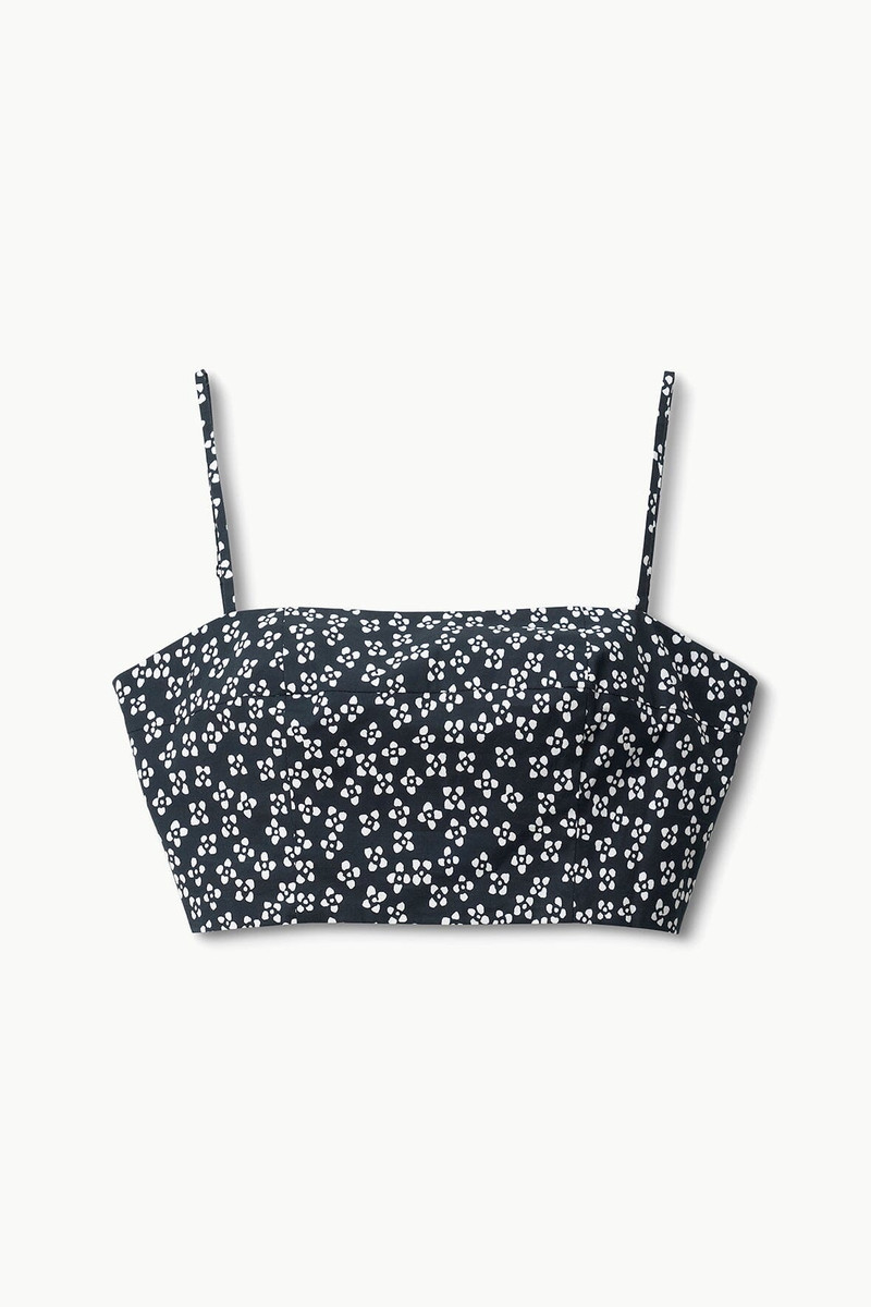 STAUD FEDERICO TANK BLACK WOODBLOCK FLORAL 1