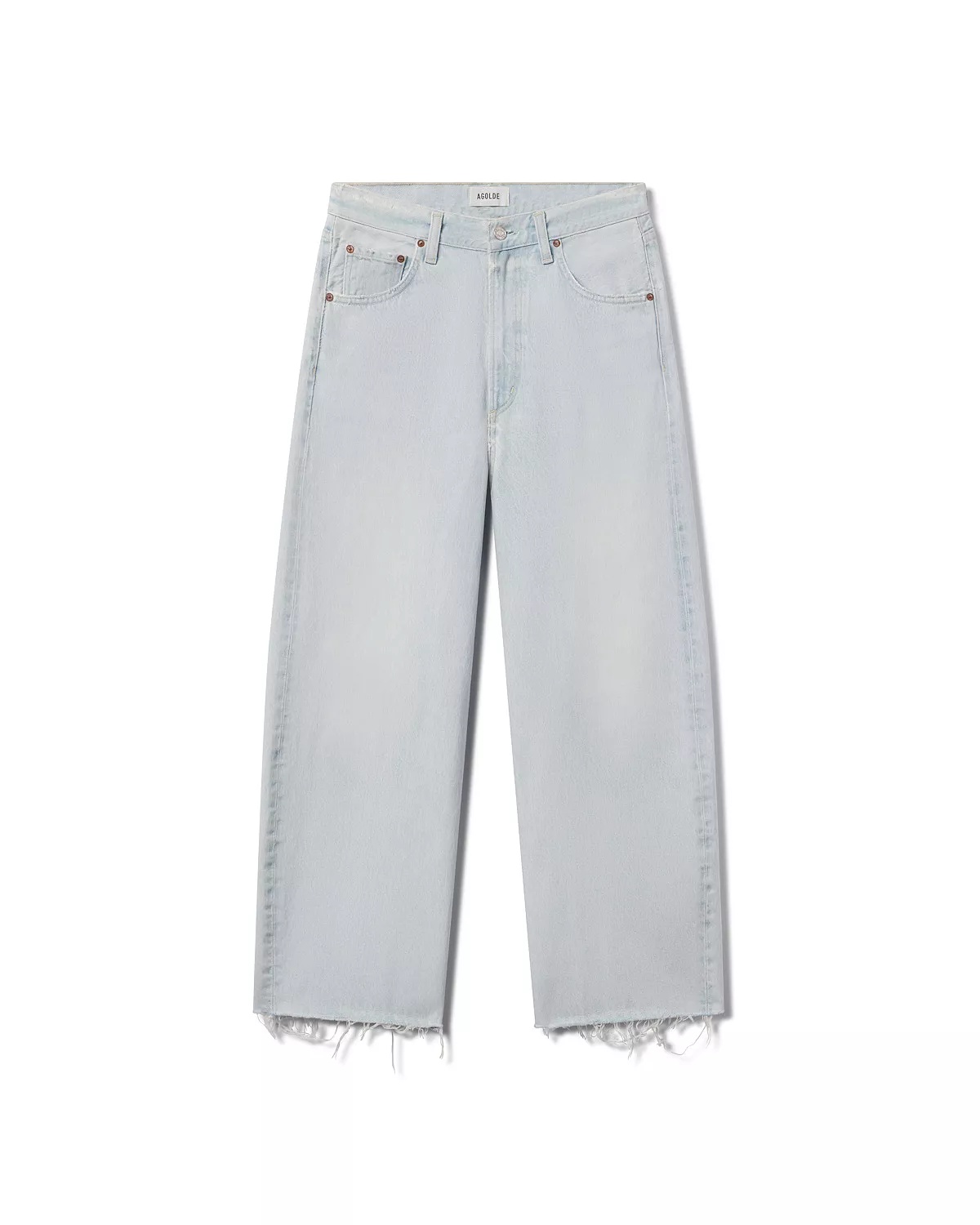 Low Curve Fray Mid Rise Jeans in Flourish - 9