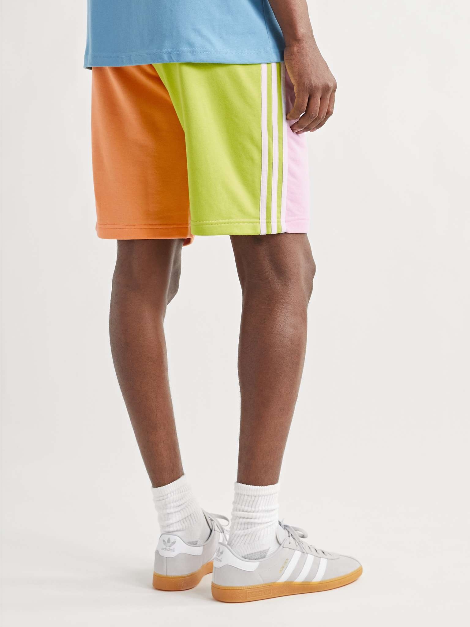 Love Unites Colour-Block Cotton-Blend Jersey Shorts - 4