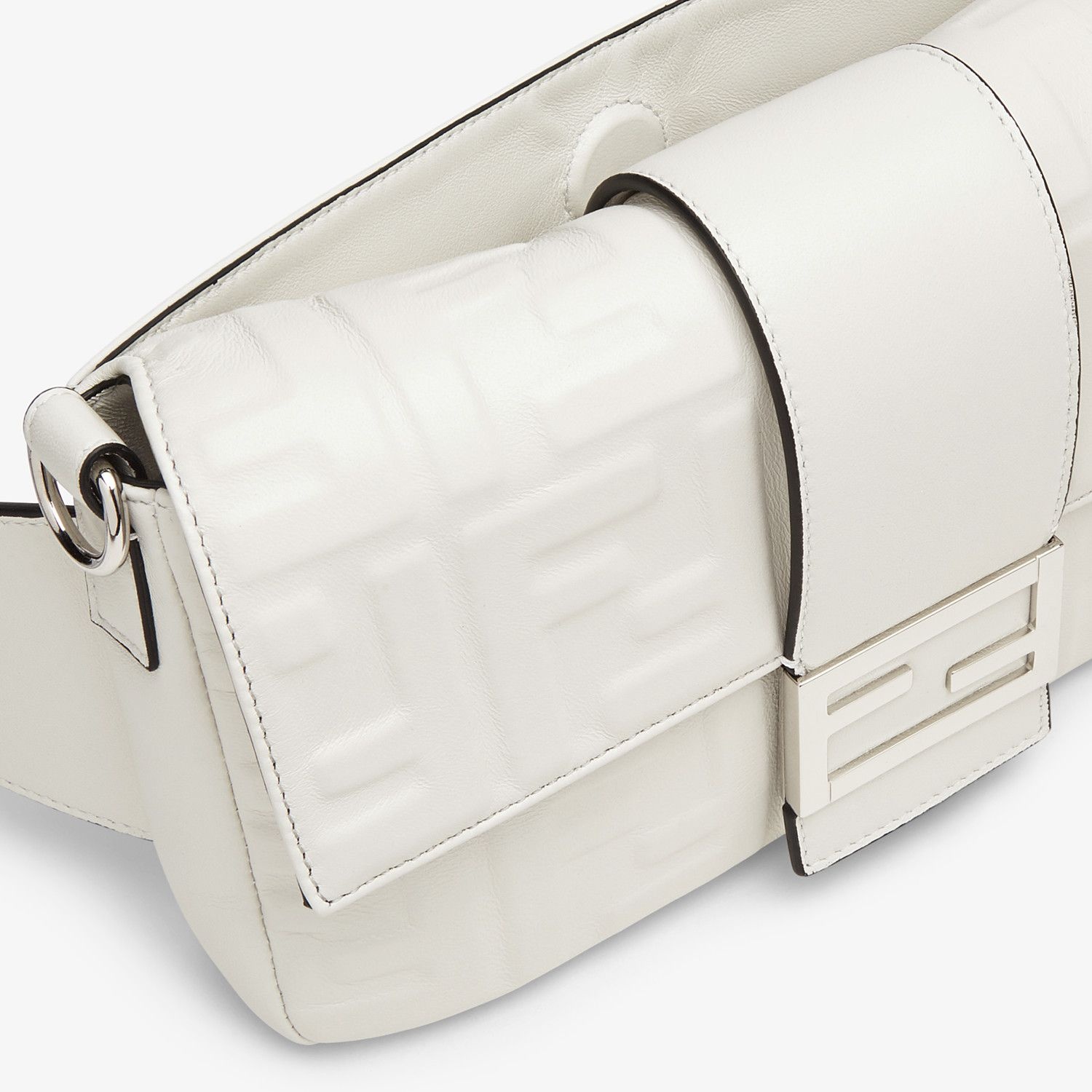 White nappa leather bag - 6