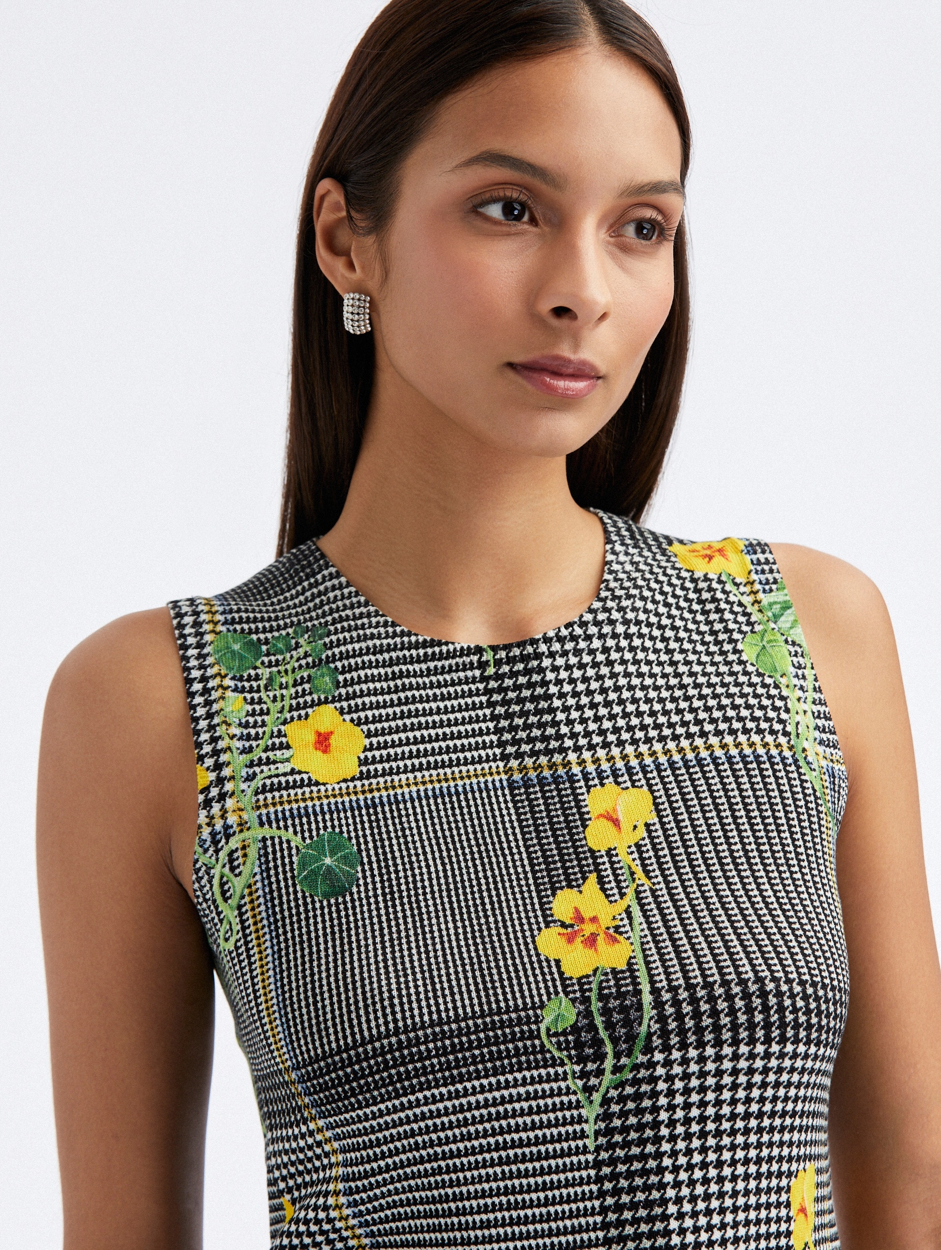 NASTURTIUM PLAID PRINTED TANK - 4