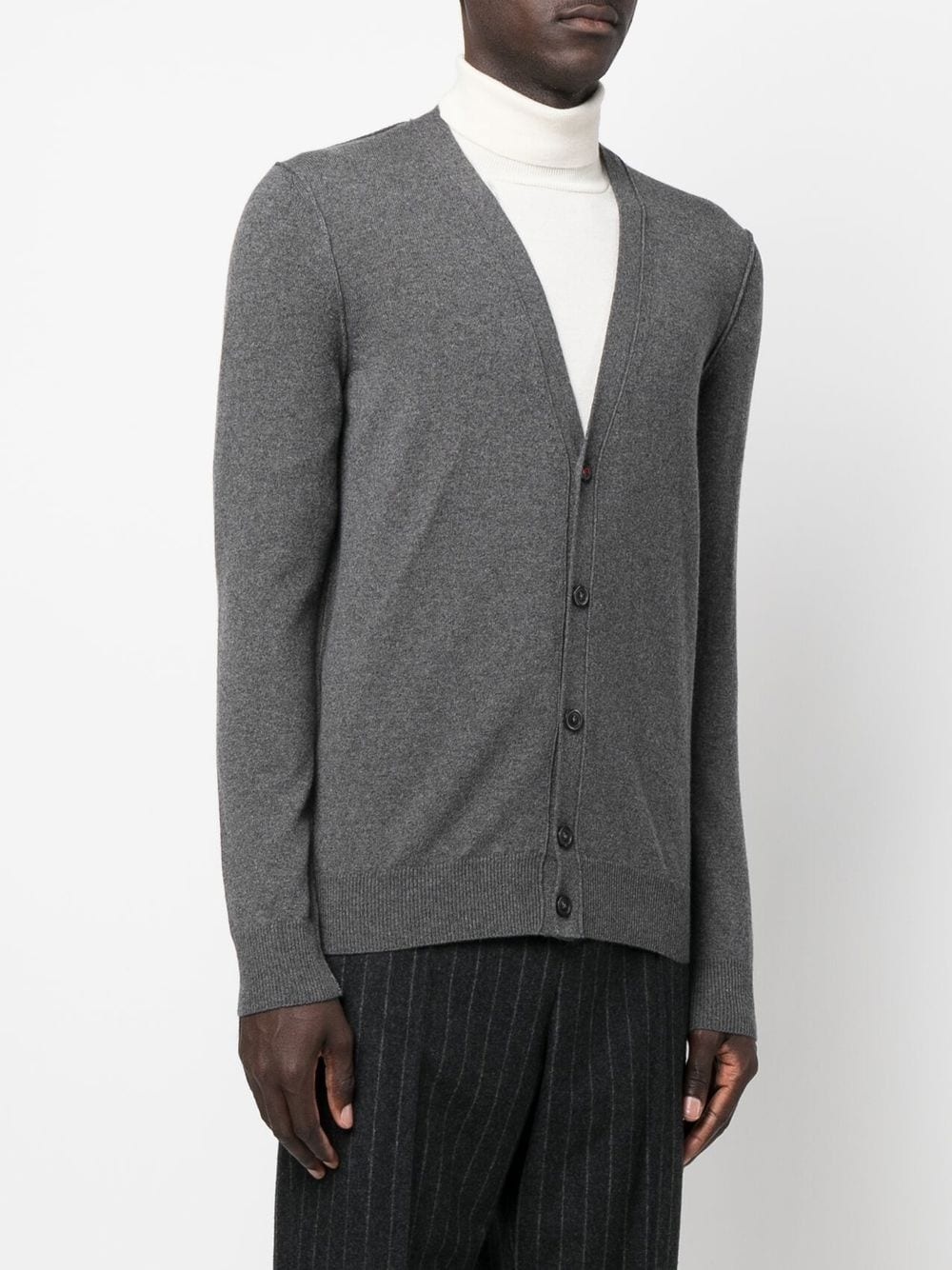 button-up cashmere cardigan - 4