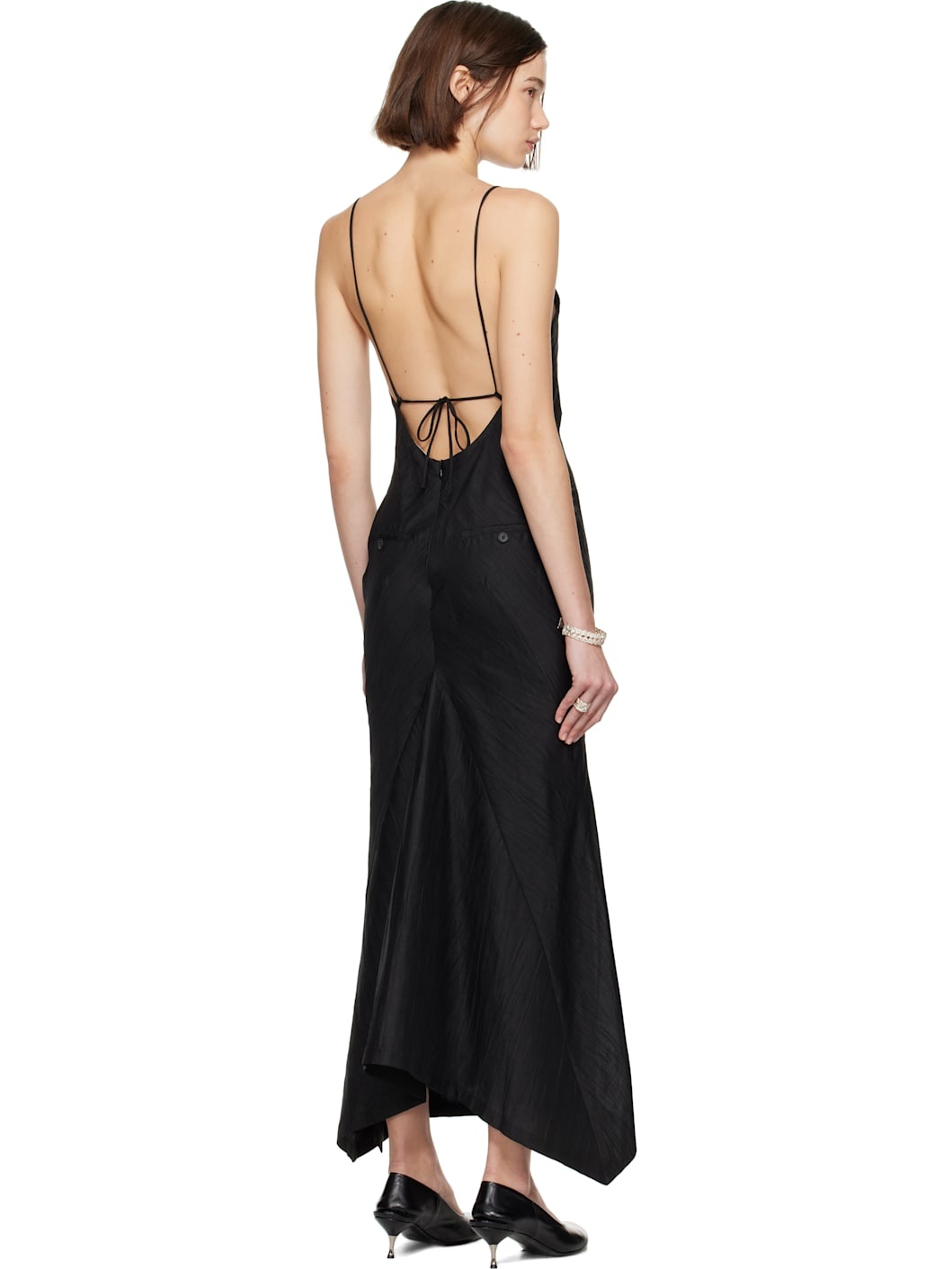 Black Naiad Maxi Dress - 3