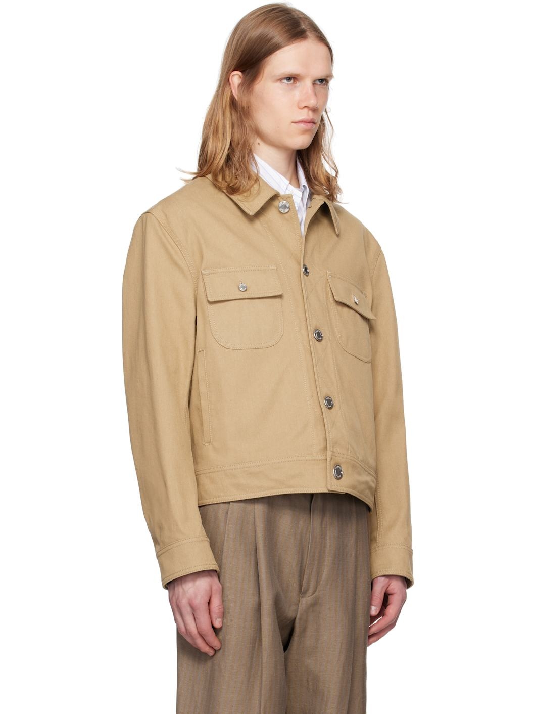 Khaki Backstrap Utility Jacket - 2