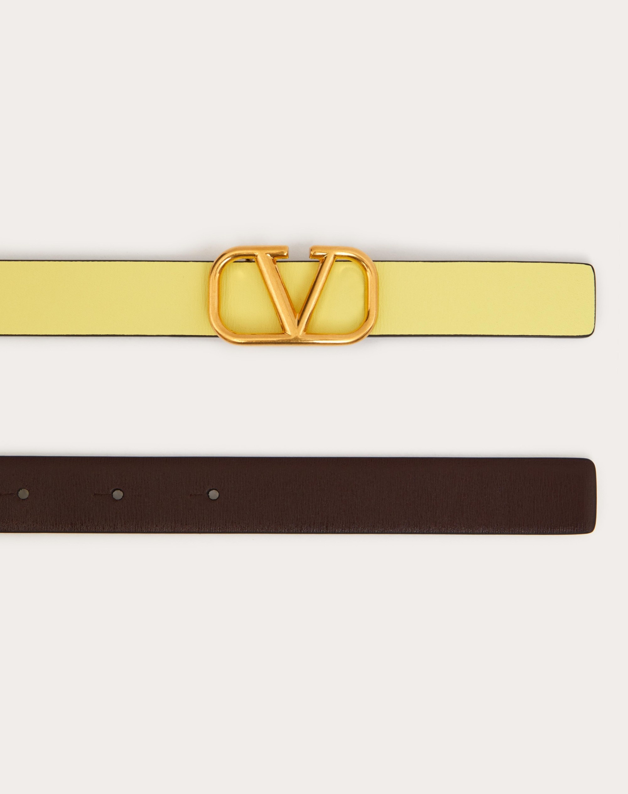 REVERSIBLE VLOGO SIGNATURE BELT IN GLOSSY CALFSKIN 20 MM - 3