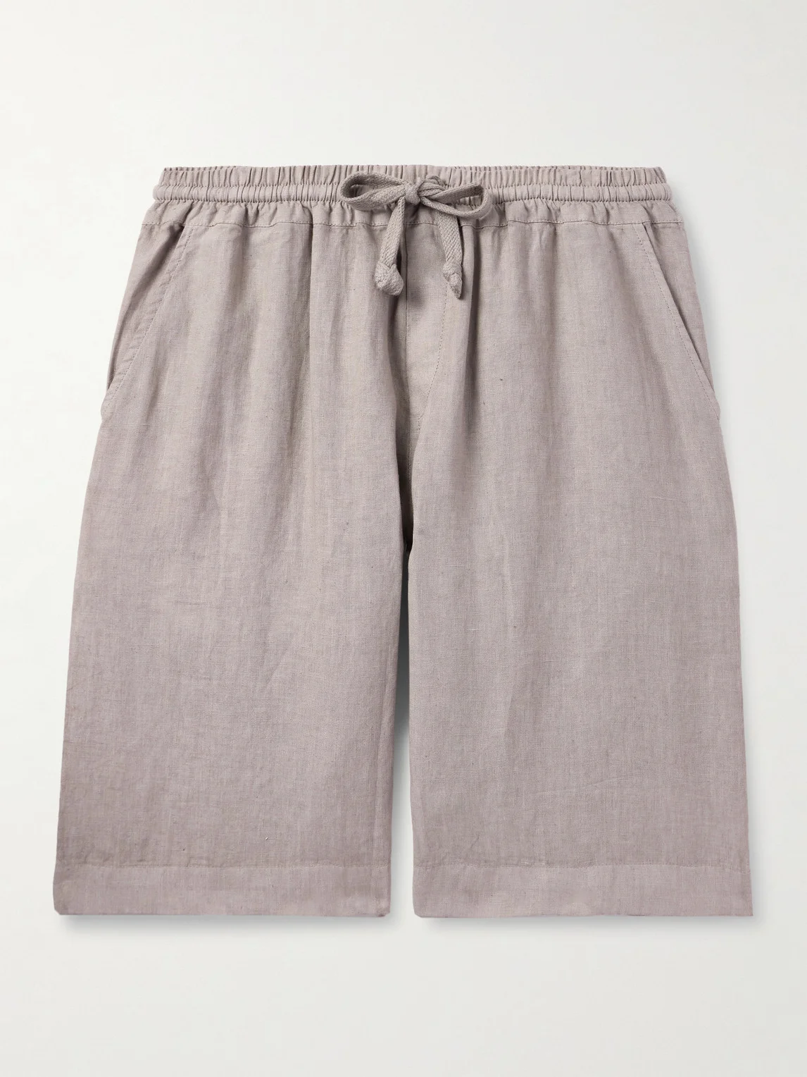 Vico Straight-Leg Linen Drawstring Shorts - 1