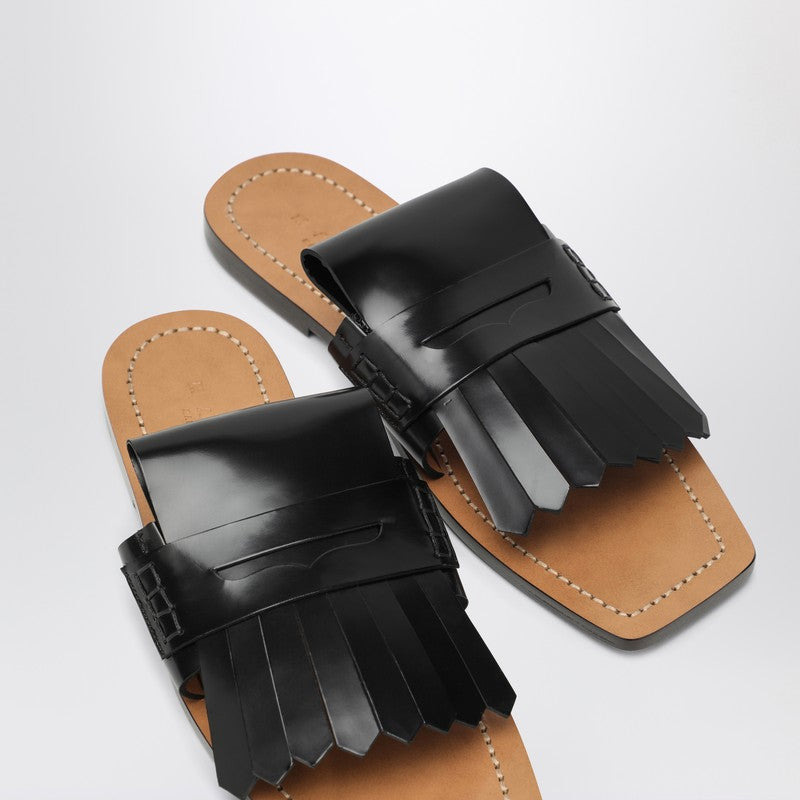 Marni Black Leather Bambi Sandal Women - 4
