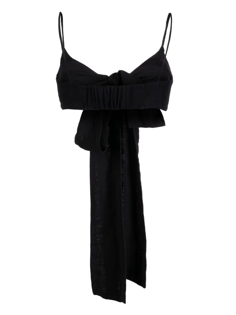 Solid & Striped bow-detail bikini top outlook