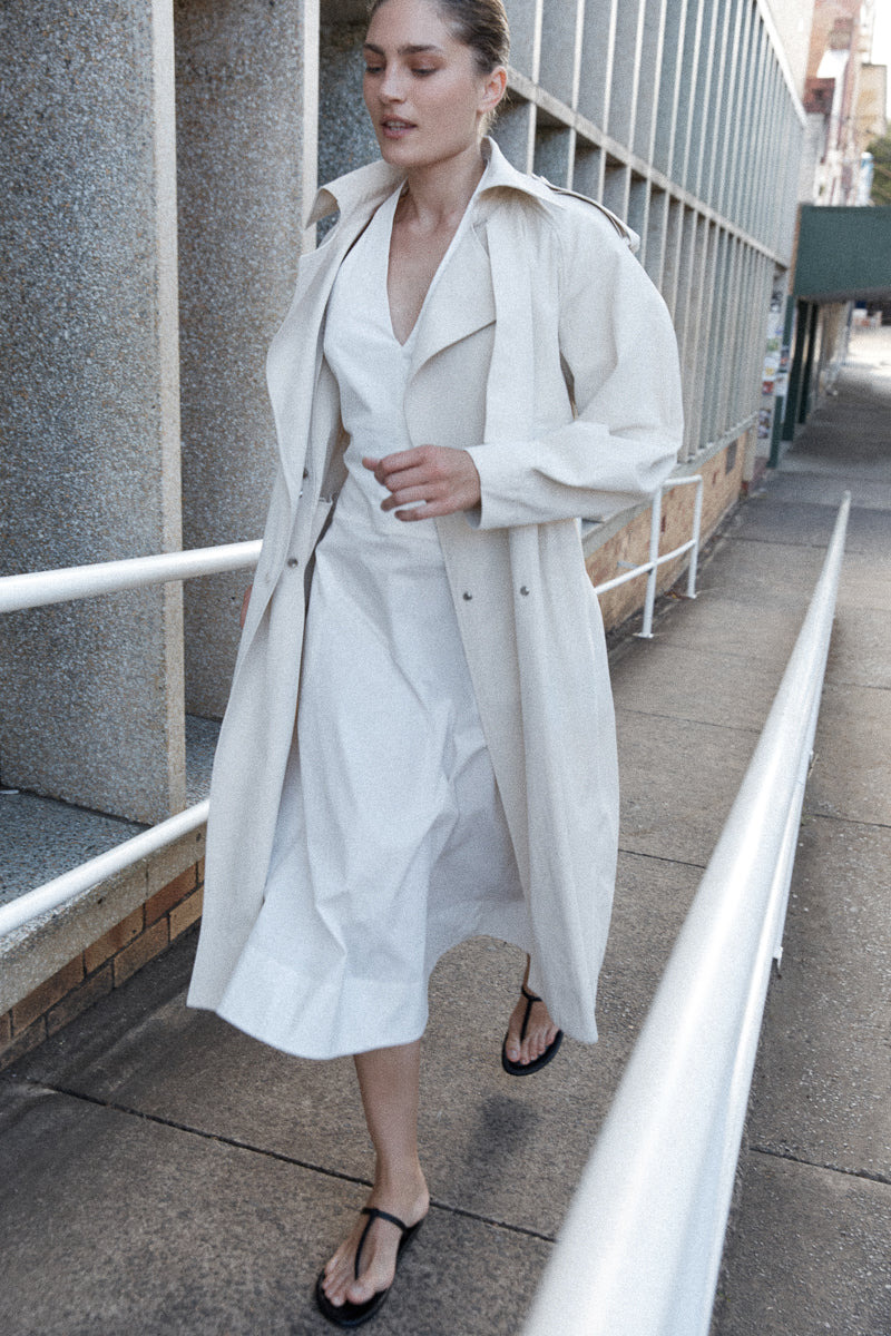 Relaxed Trench - Putty - 8