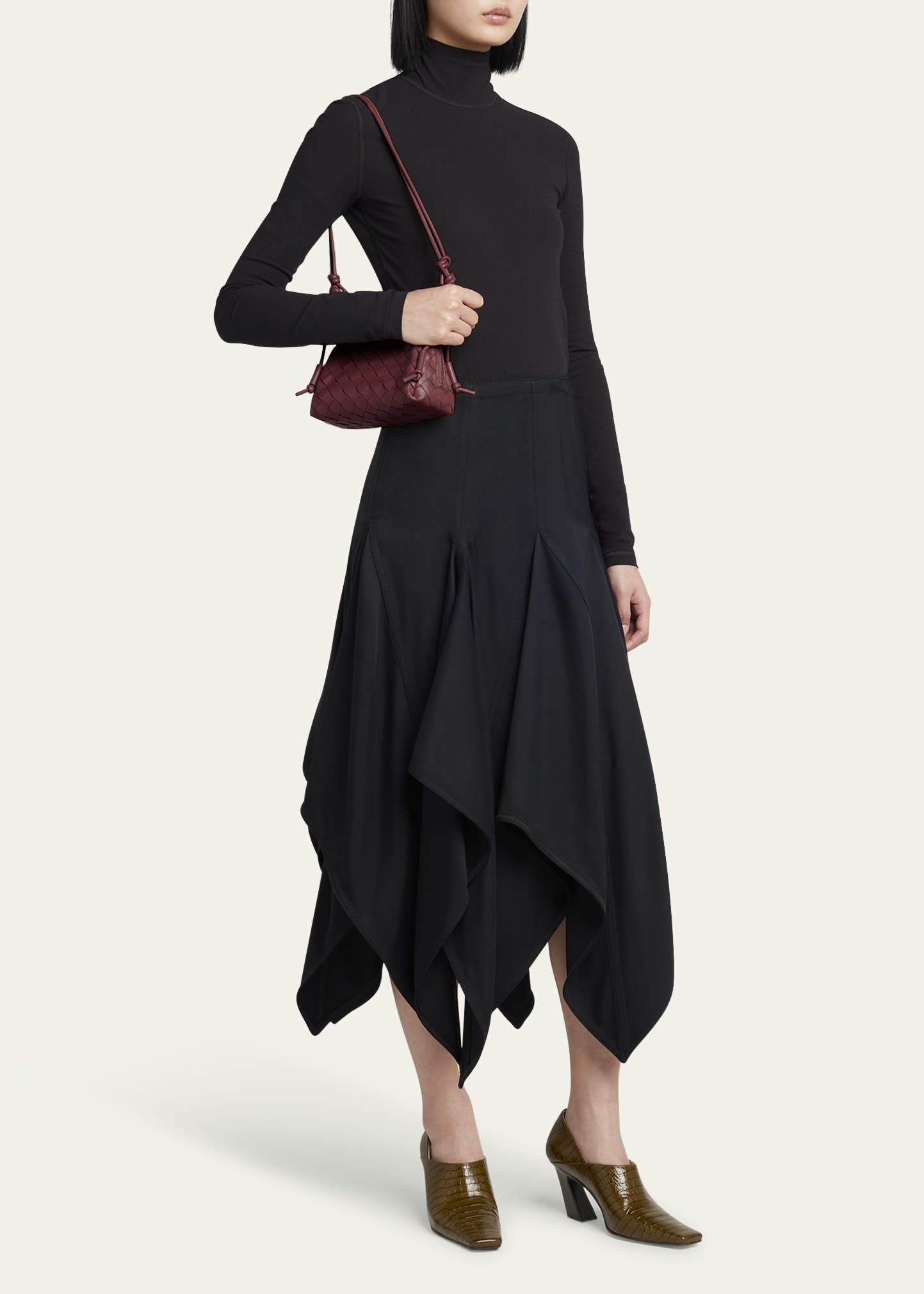 Zip Leather Pouch Shoulder Bag - 6