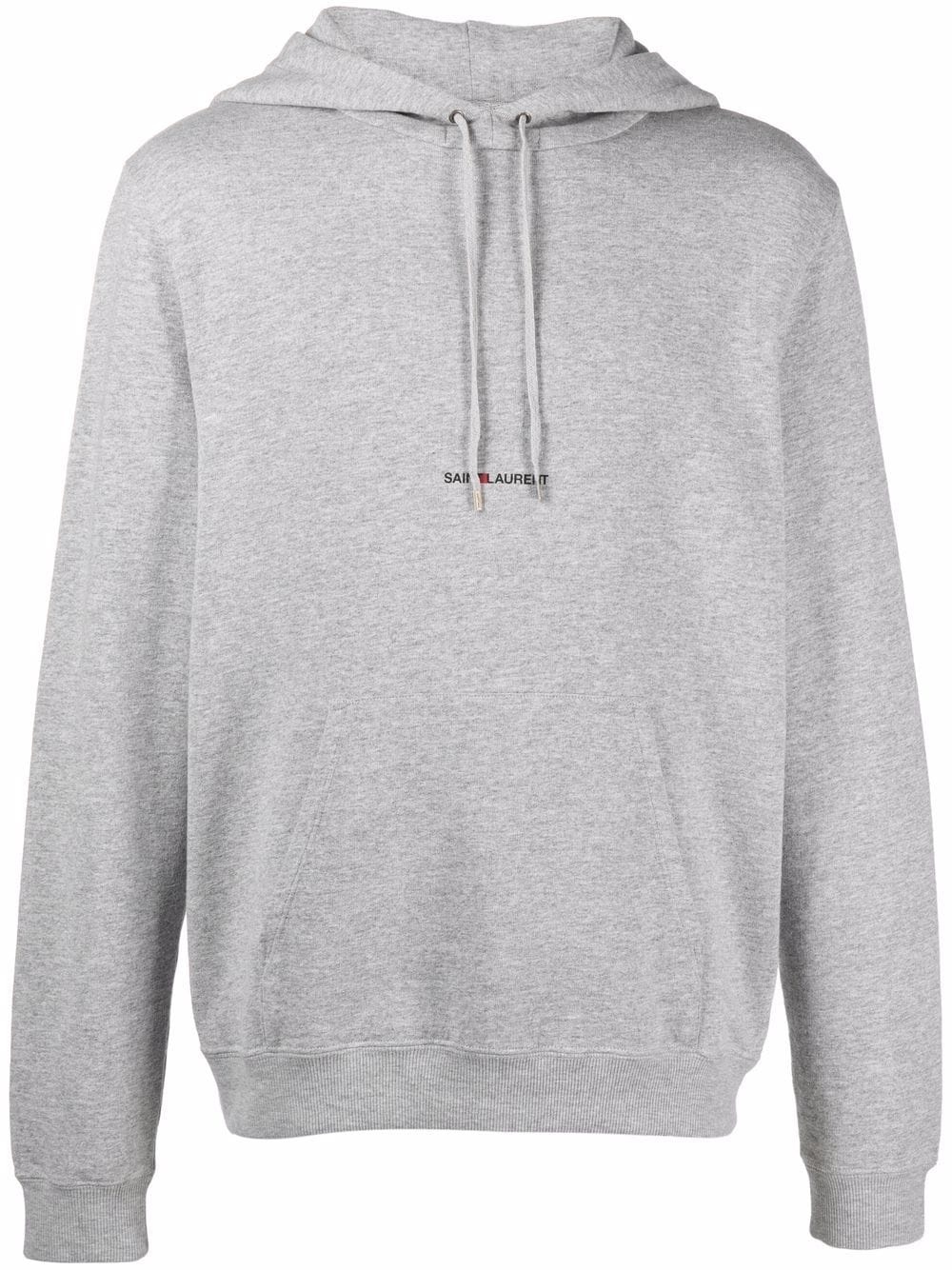 logo-print drawstring hoodie - 1