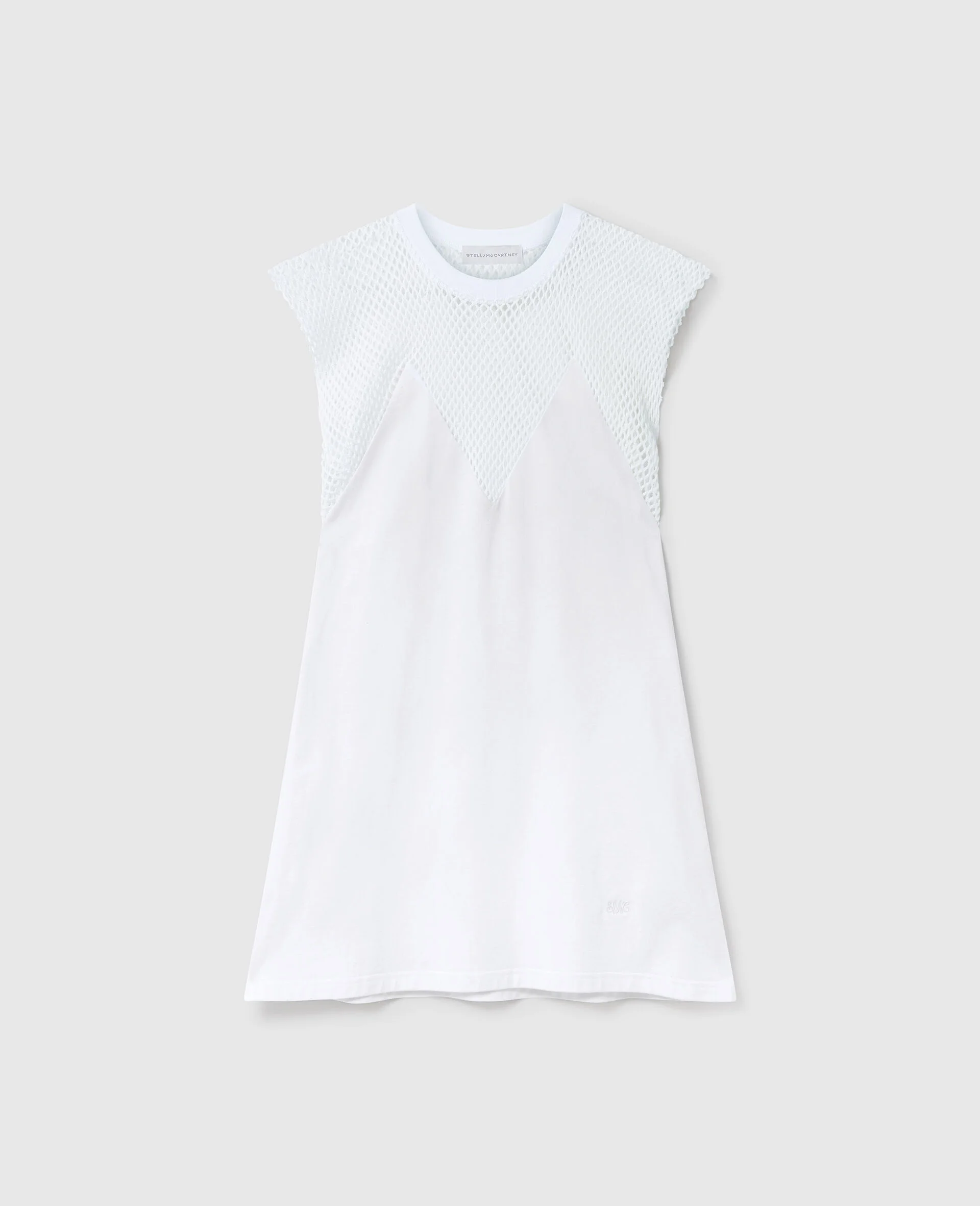 Net Panel A-Line Mini Dress - 1