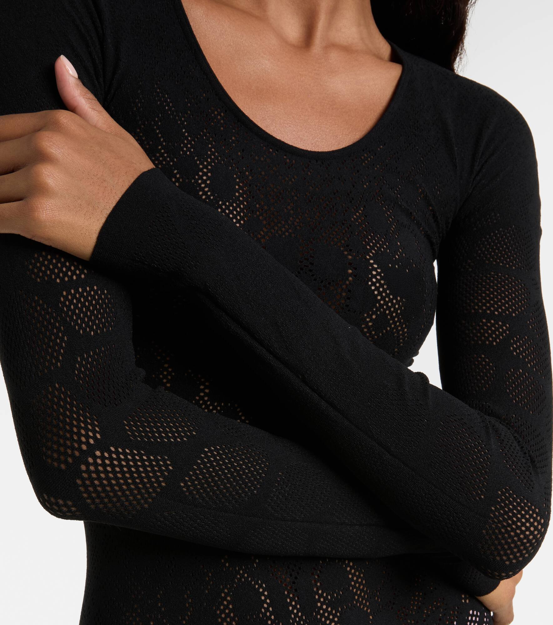 Semi-sheer jumpsuit - 5