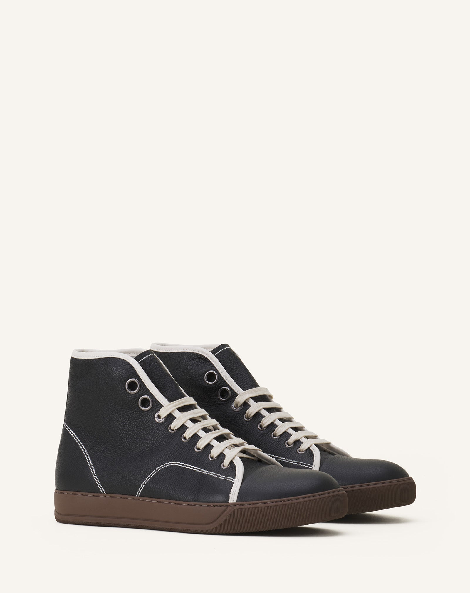 DBB1 HIGH-TOP LEATHER SNEAKERS - 2