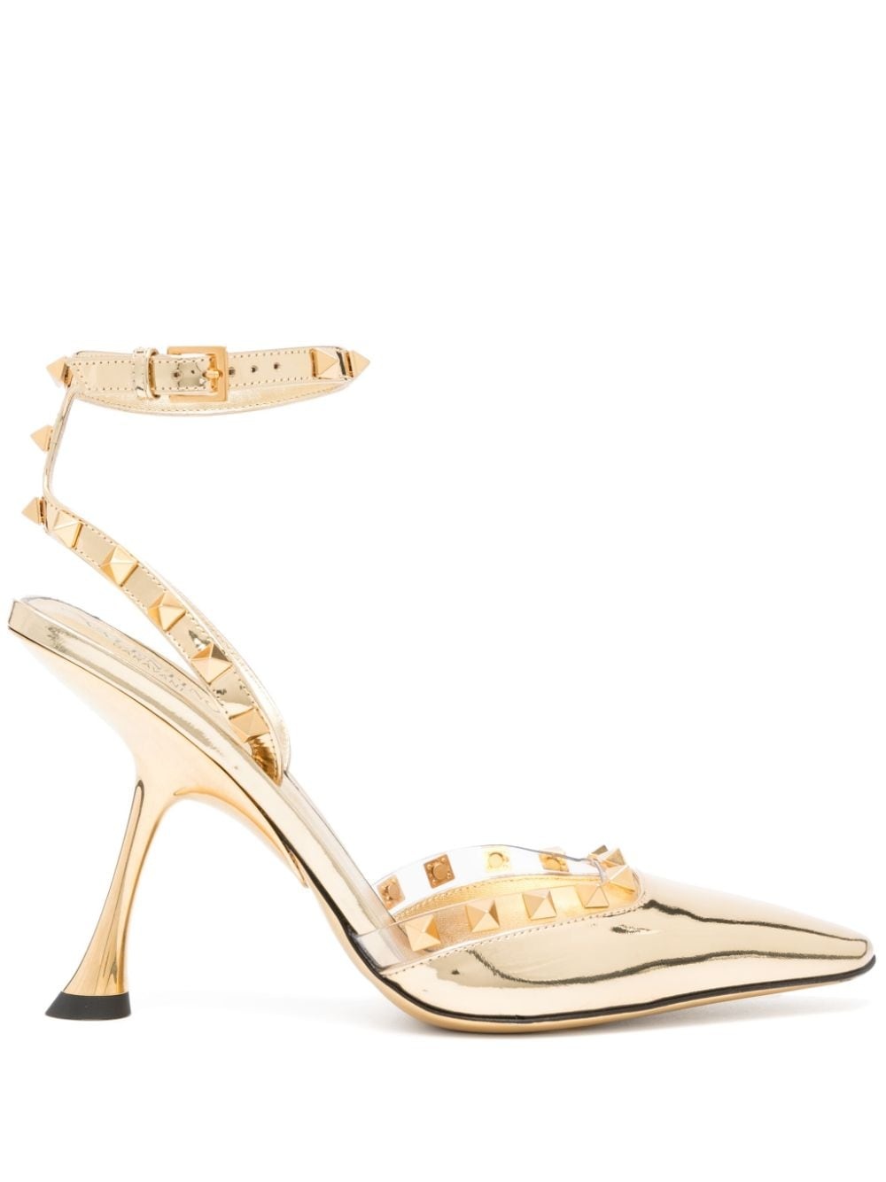 Rockstud Couture 50mm metallic pumps - 1