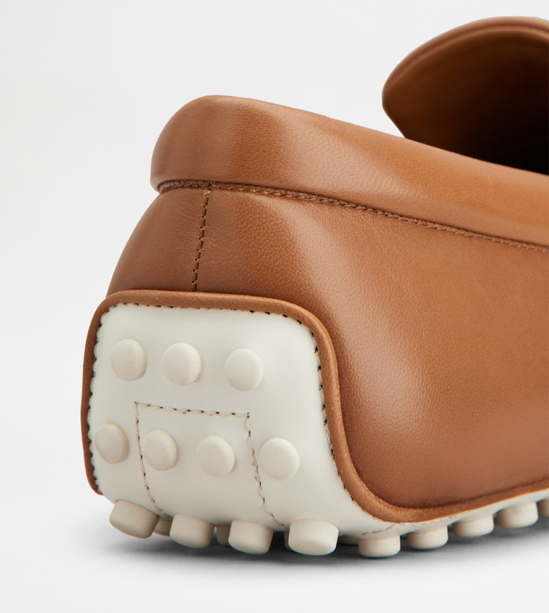 GOMMINO LOAFERS IN LEATHER - BROWN 6