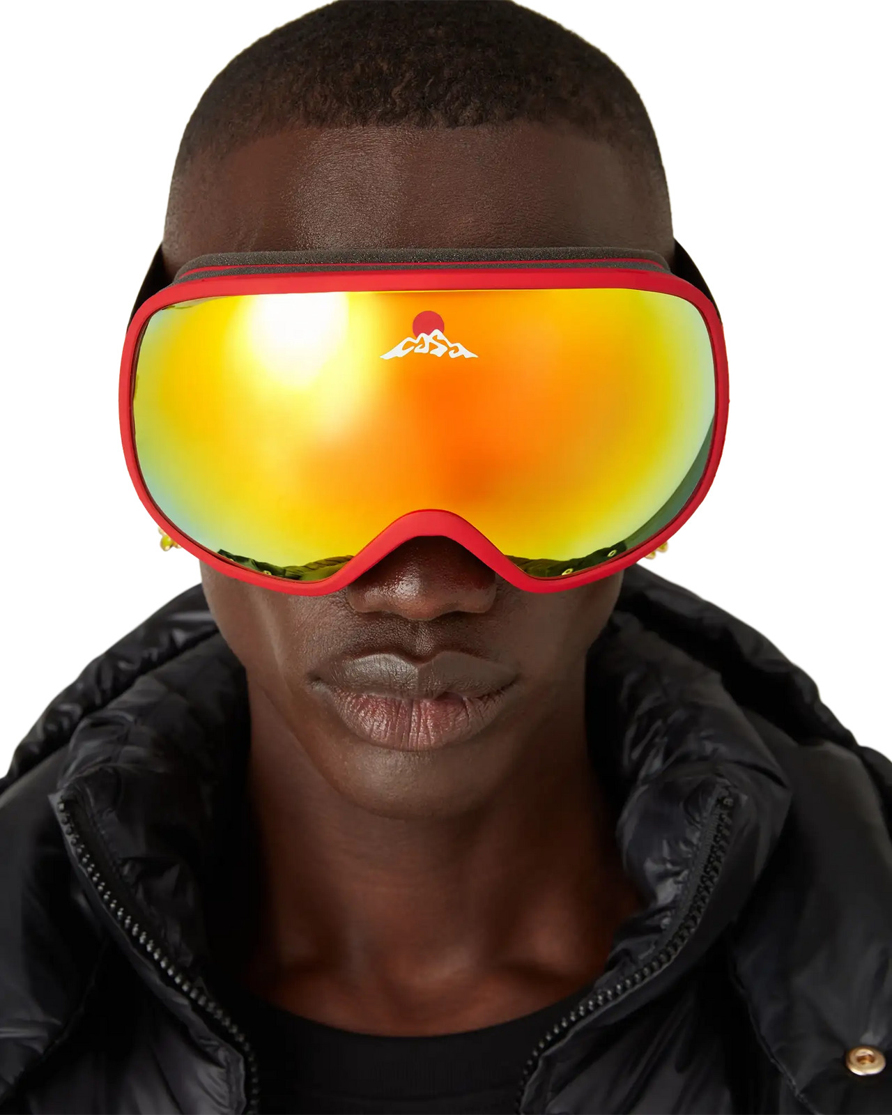 Red & Orange Gradient Ski Goggles | Casablanca Paris - 3