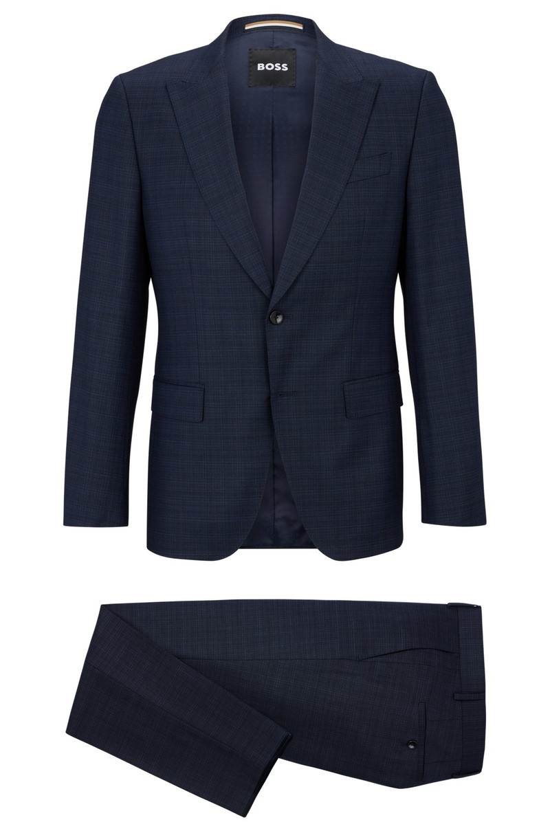 SLIM-FIT SUIT IN PATTERNED STRETCH WOOL 9