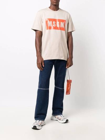 MSGM logo-print cotton T-shirt outlook