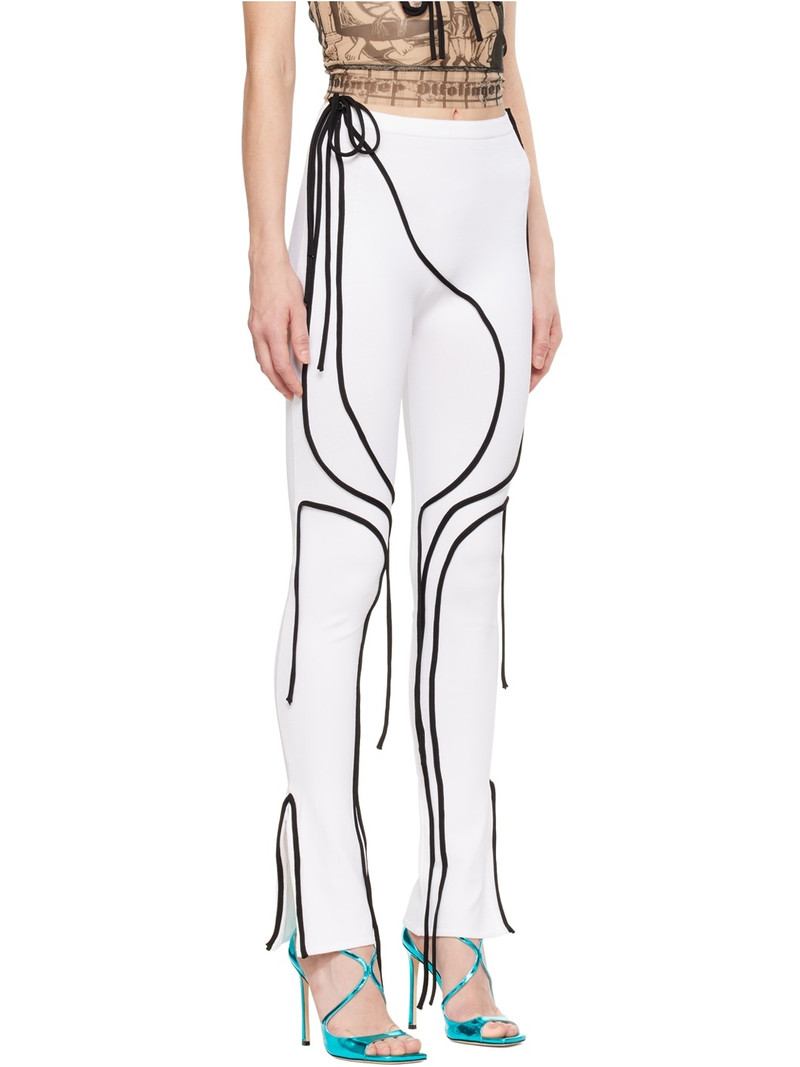 White Strappy Leggings 2