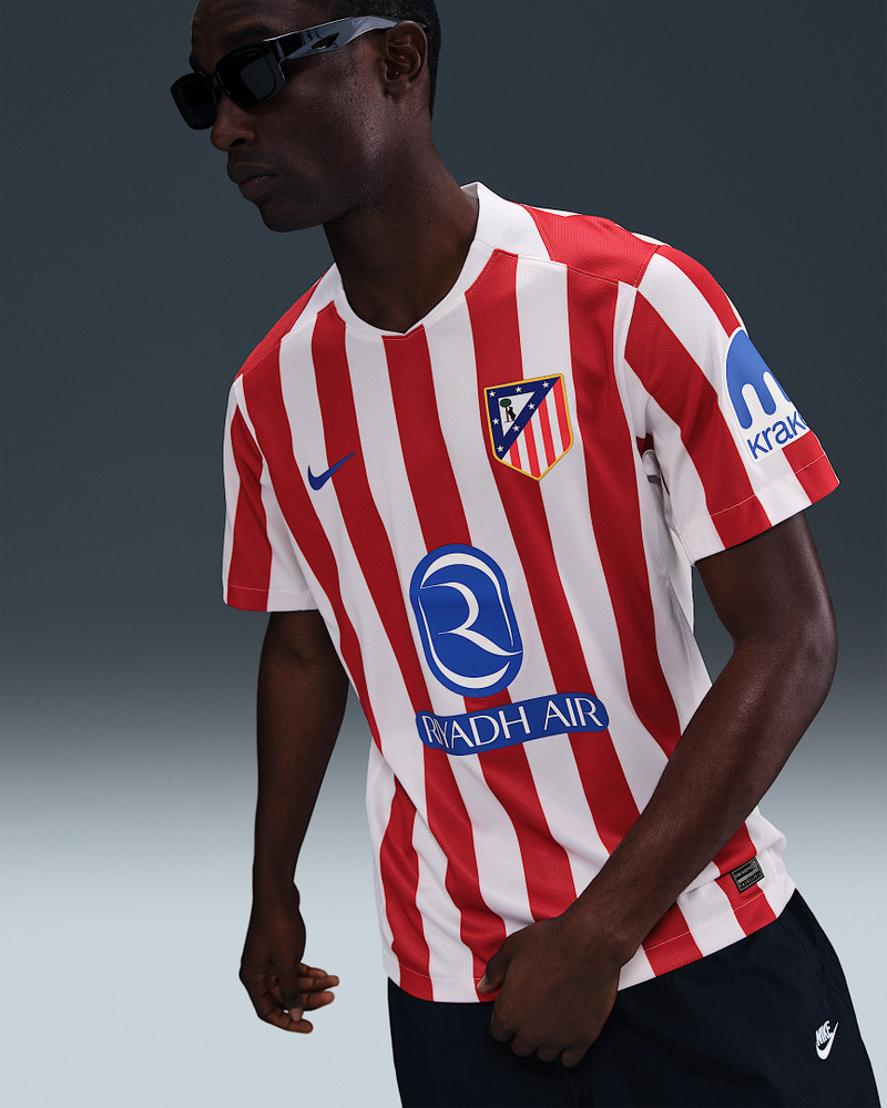 Atlético Madrid 2025/26 Stadium Home Men's Nike Dri-FIT Soccer Replica Jersey 1