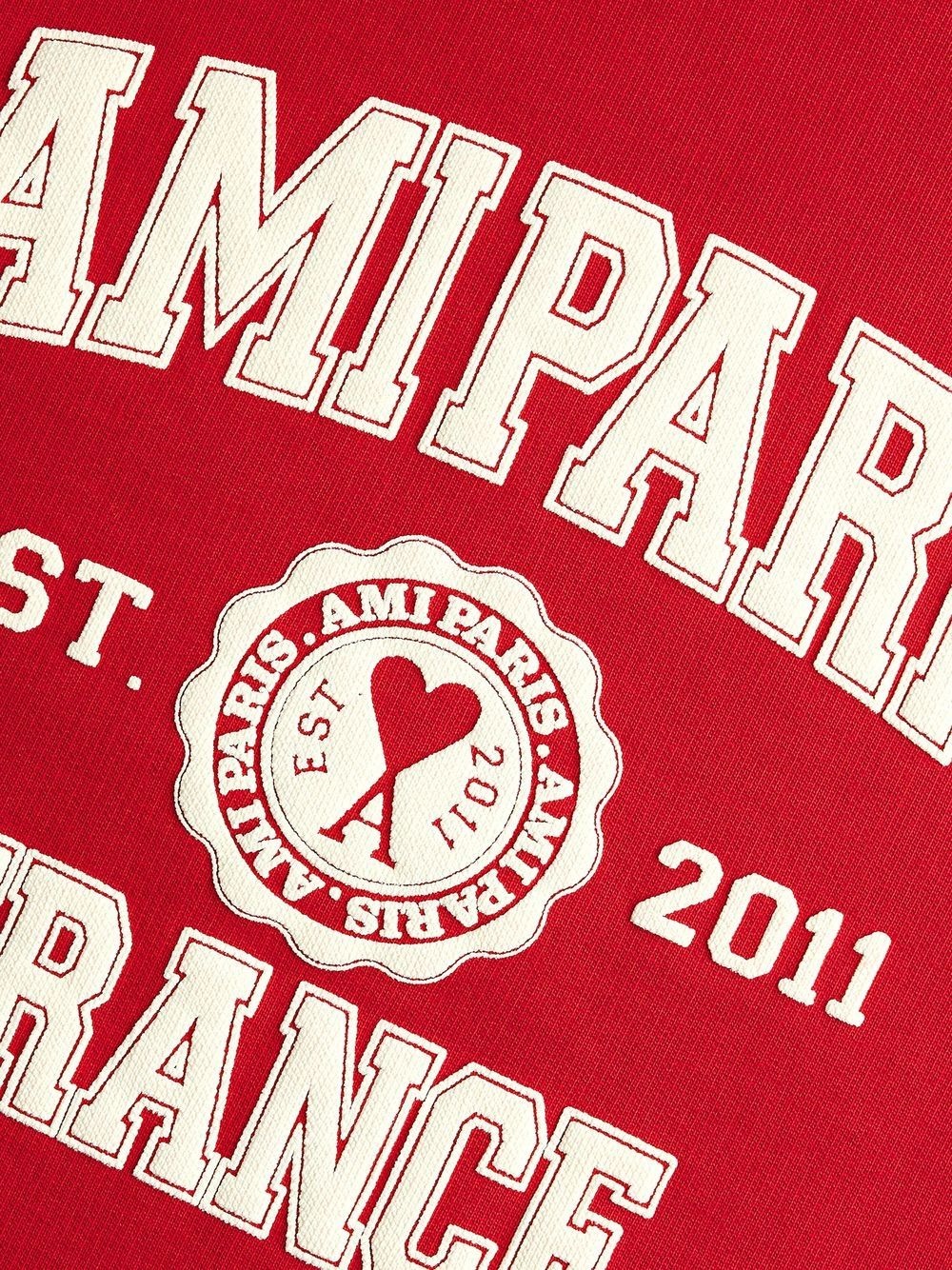 logo-print organic-cotton sweatshirt - 6