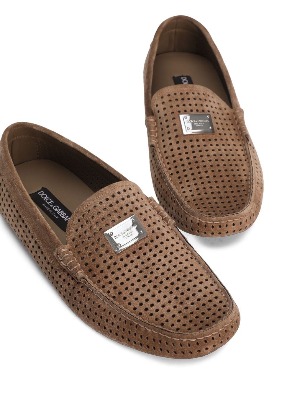 perforated loafers - 4