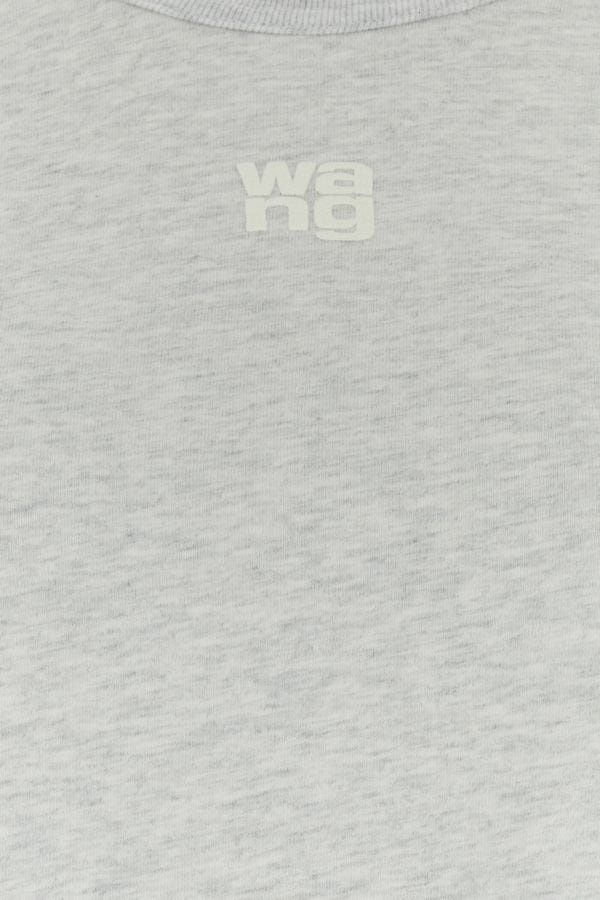 Melange light grey cotton t-shirt - 3