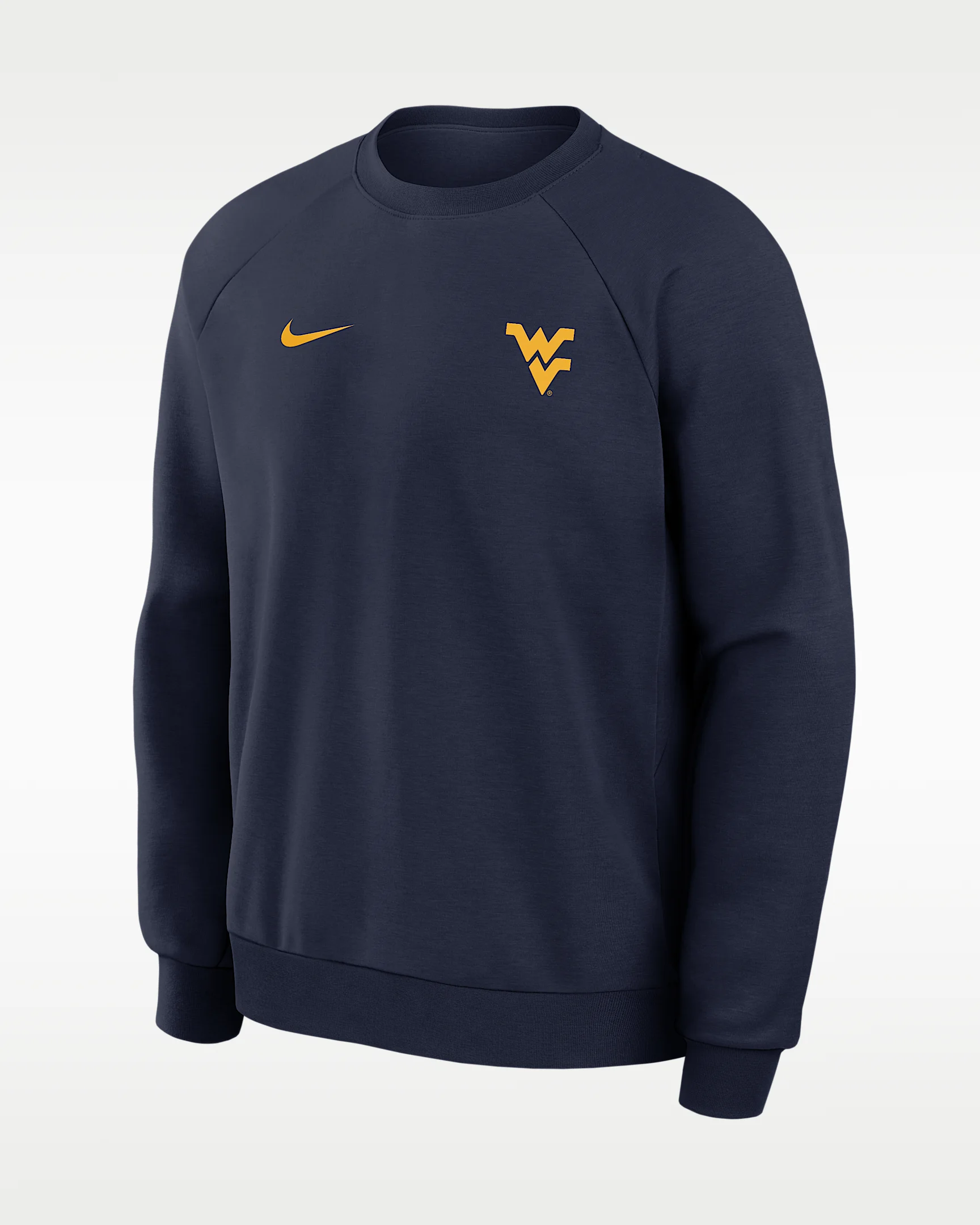 West Virginia Premium Performance Men's Nike Dri-FIT College Pullover Crew - 1
