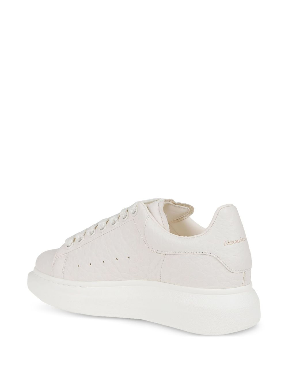 Oversized leather platform sneakers - 3