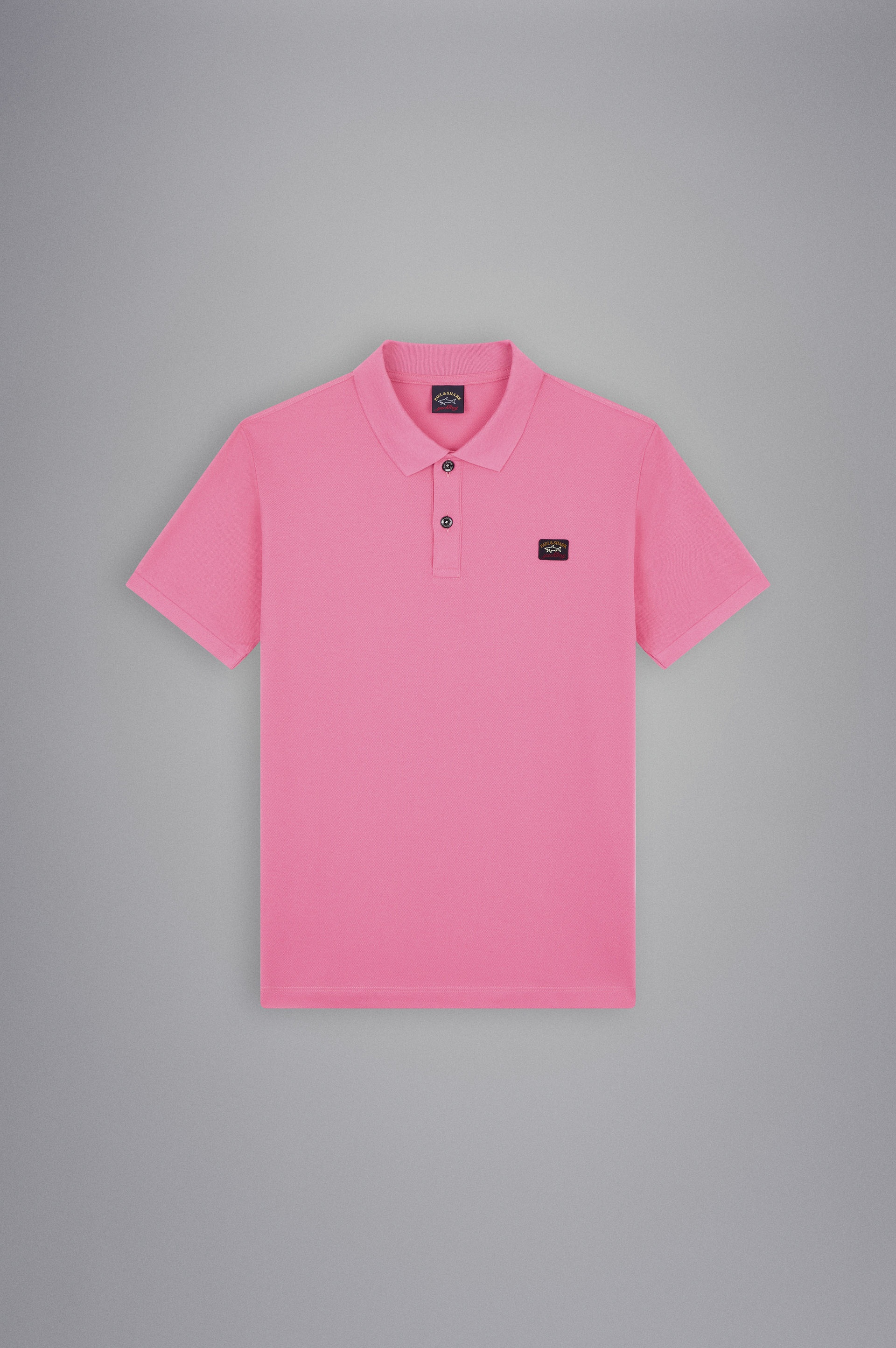 COTTON PIQUÉ POLO WITH ICONIC BADGE - 1