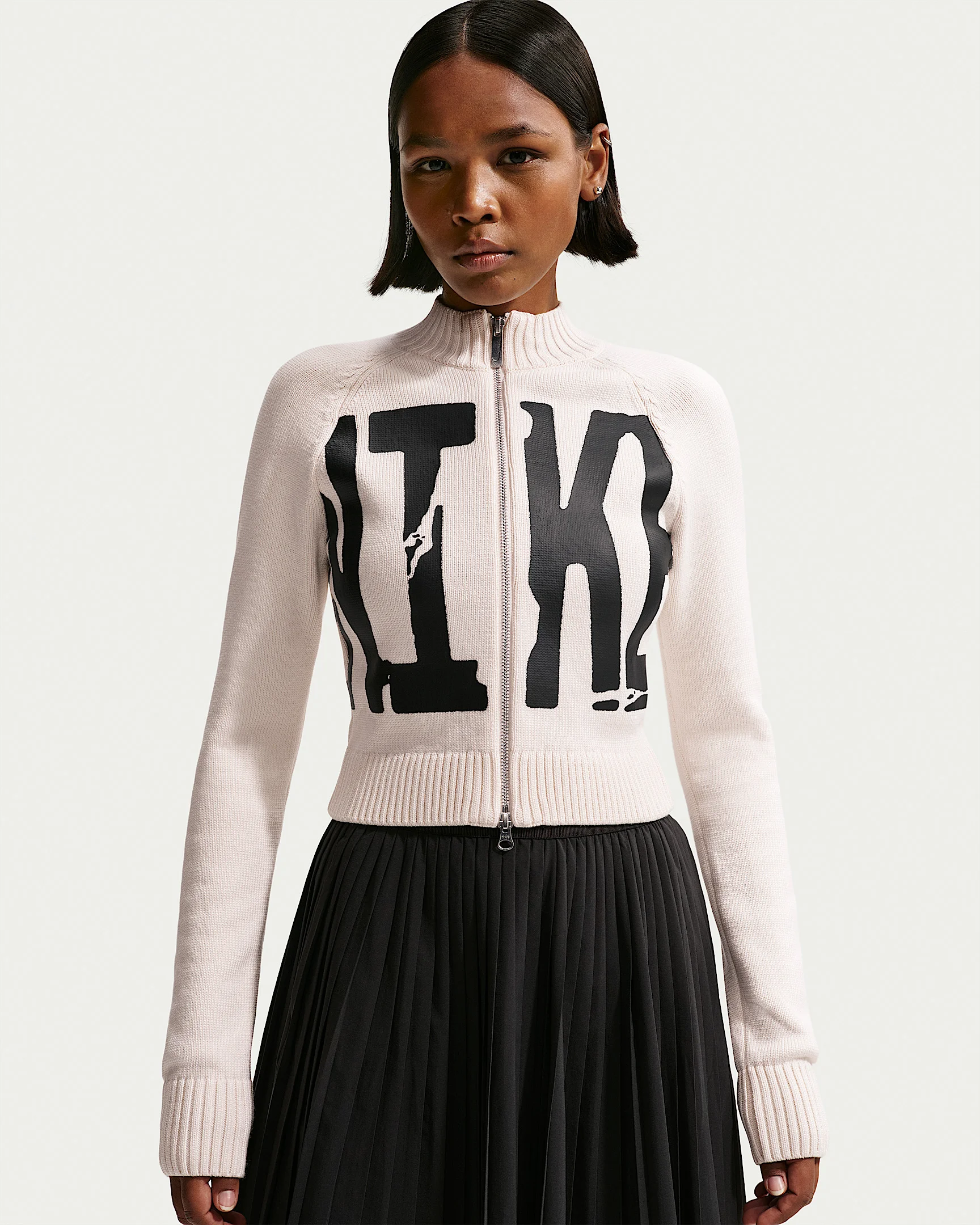 Nike Sportswear Women's Tight Graphic Full-Zip Sweater - 1